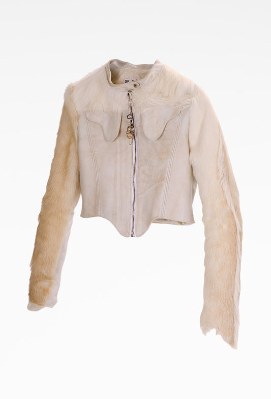 Repurposed Goat Fur Biker
