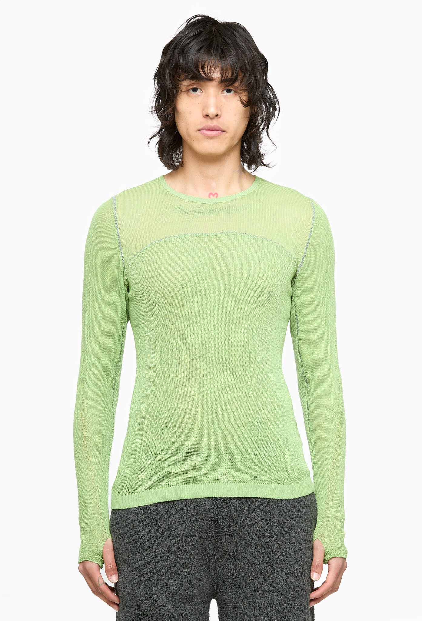 Almond Green Semis Tight Top