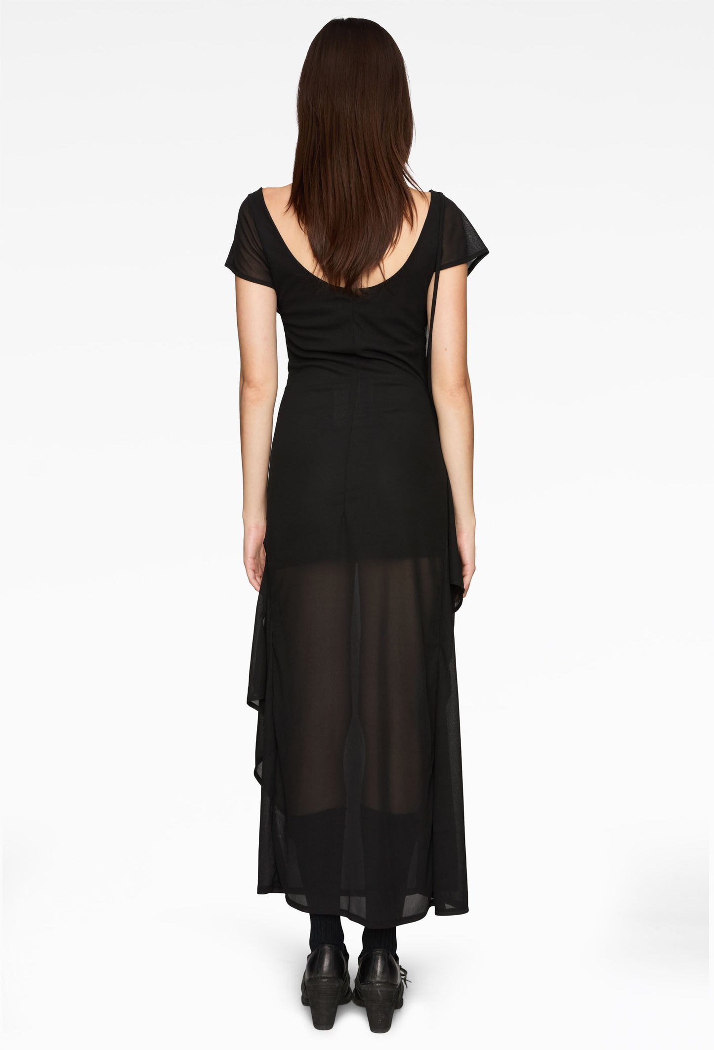 Antro Black Mesh Dress