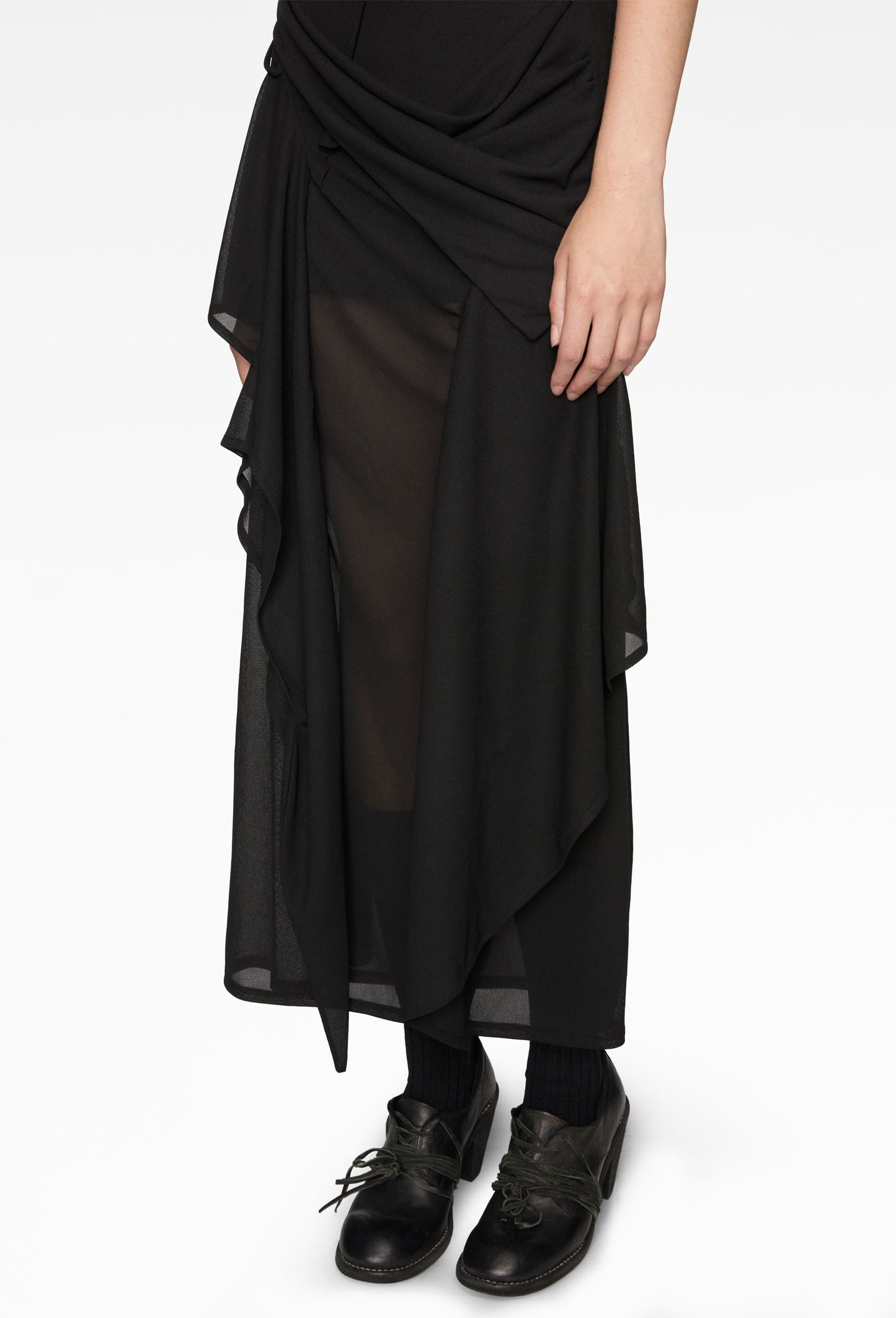 Antro Black Mesh Dress