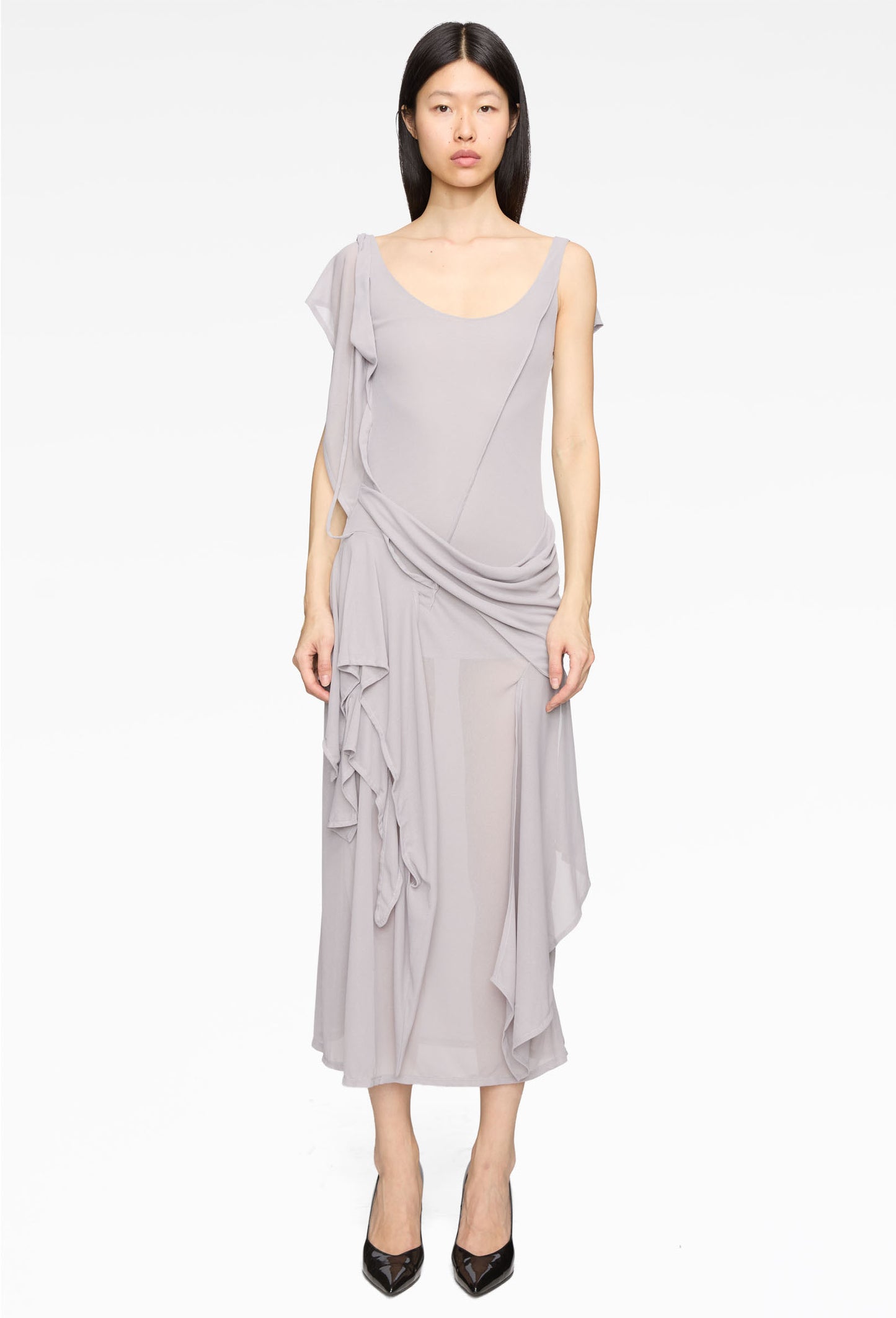 Antro Slate Mesh Dress