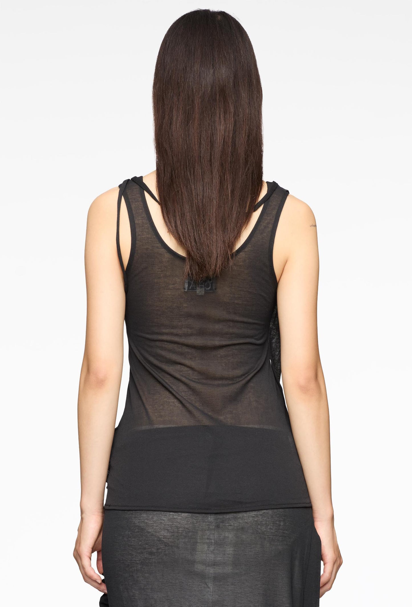 Aphora Sheer Black Top