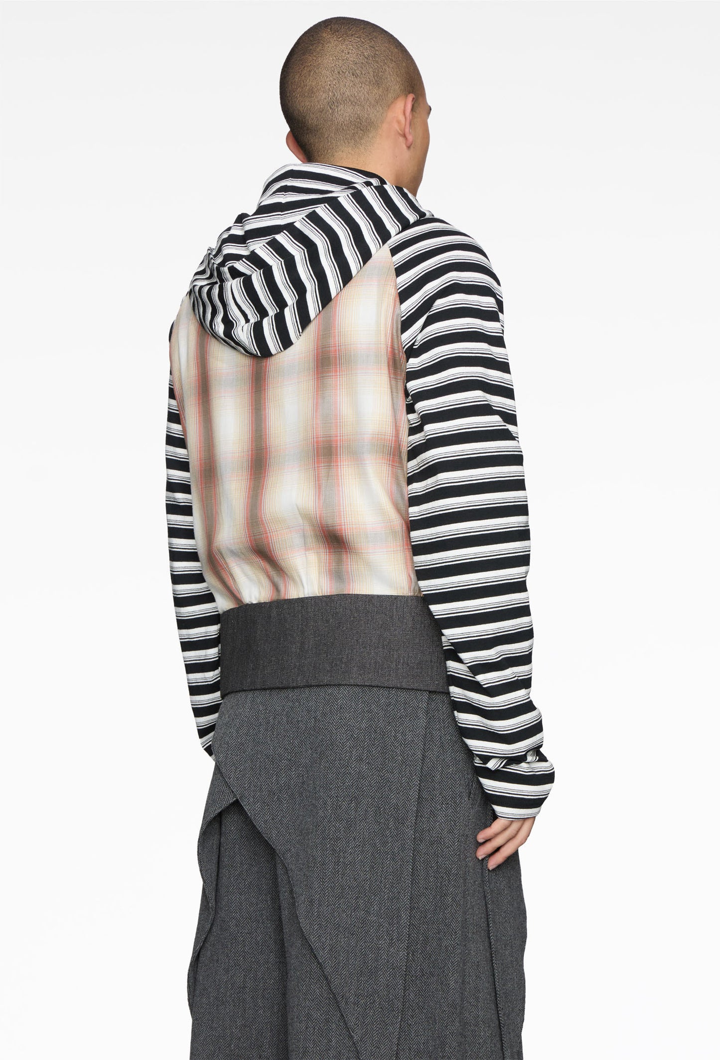 Beige Plaid Muay Hoodie
