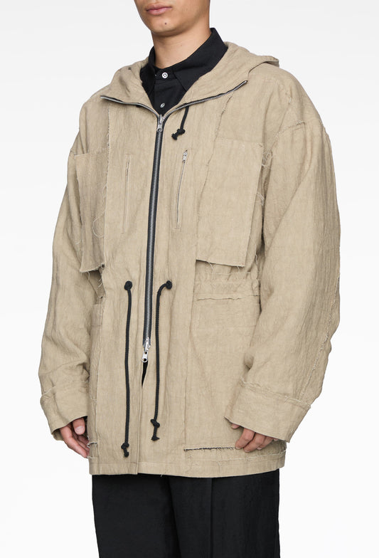 Beige Reversible Boyhood Parka