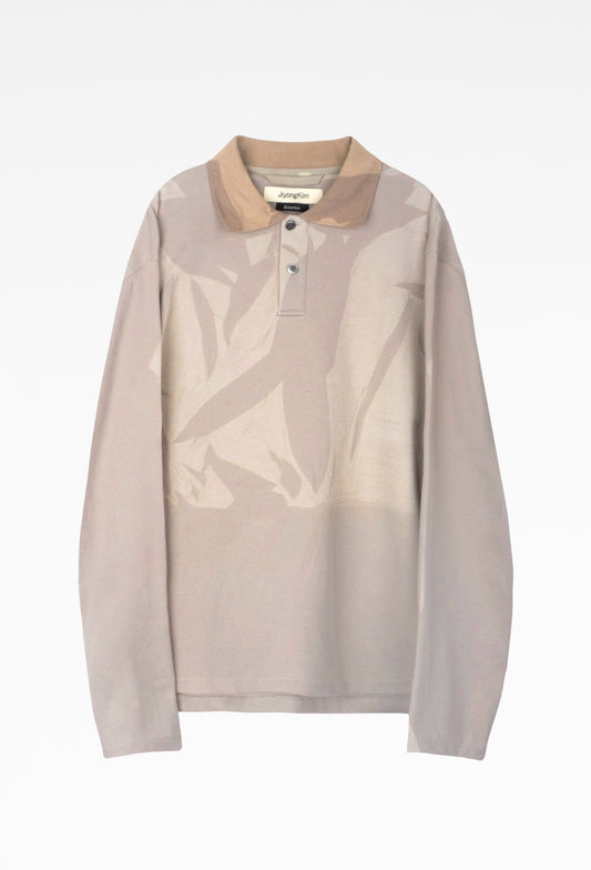 Beige Sun-Bleached Pack Polo T-Shirt (Long)