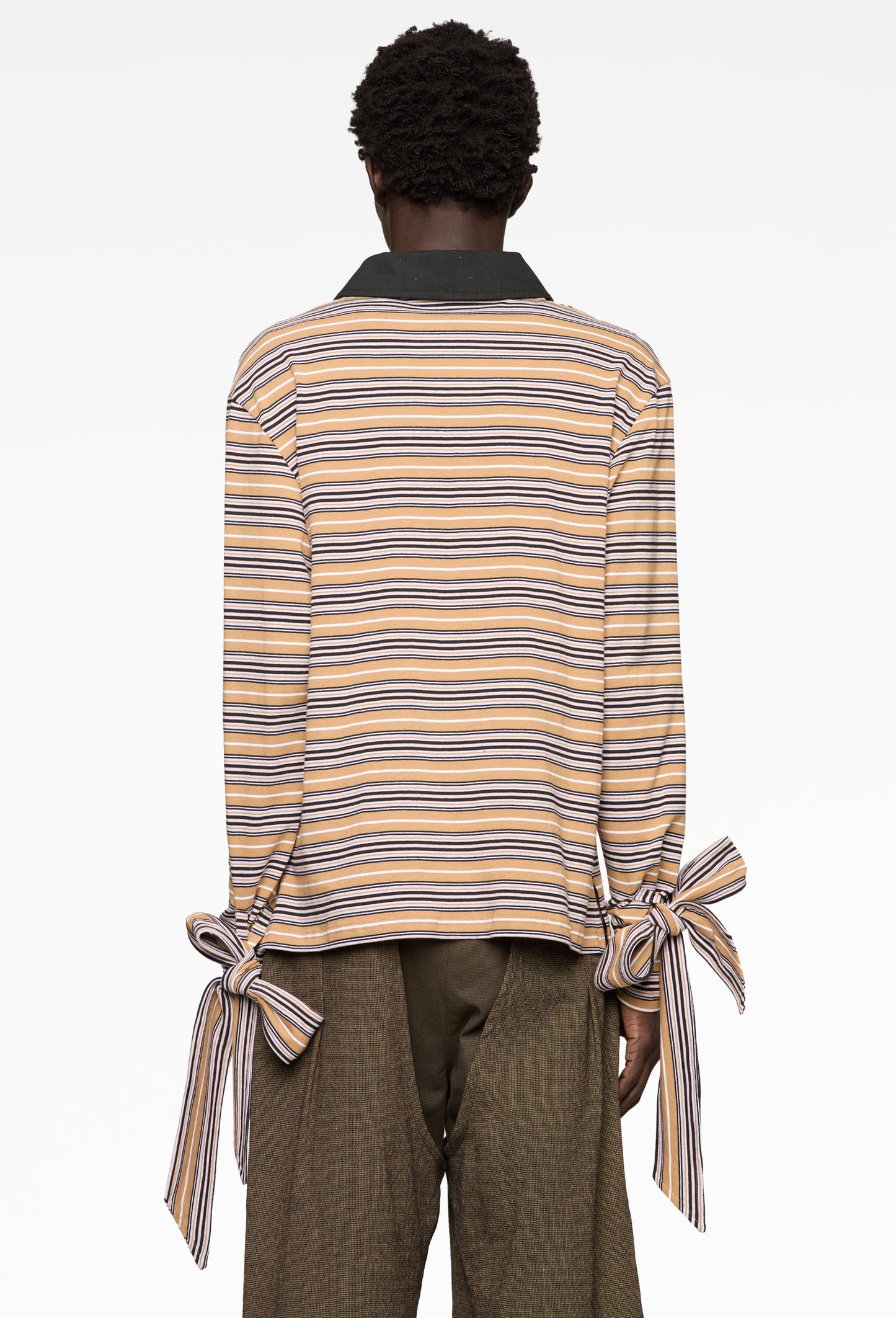 Beige Wrist Wraps Polo Shirt