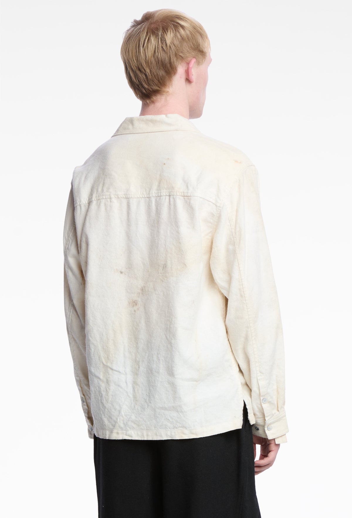 Bio-Processed Off-White Sun-Bleached Strap Shirt