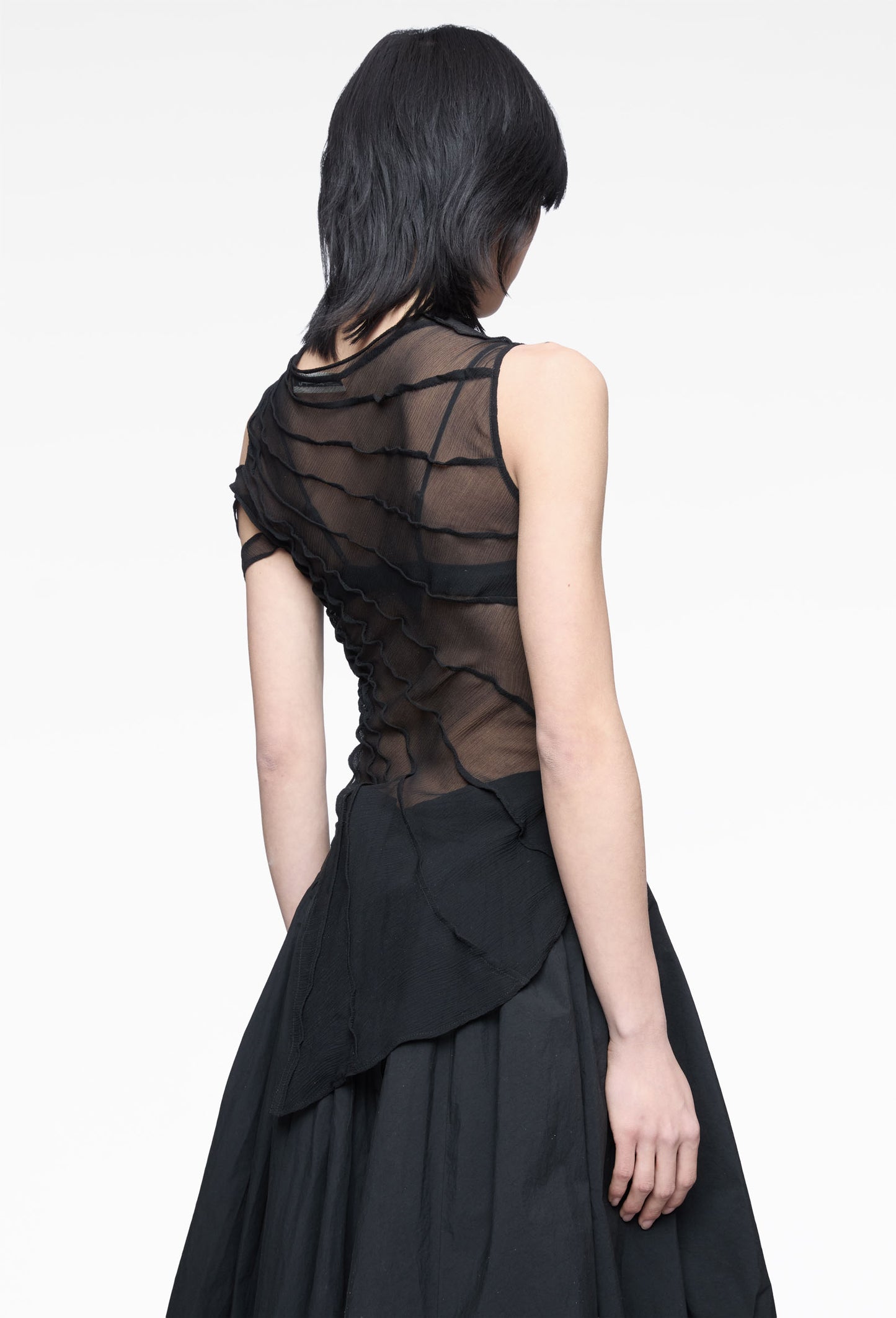 Black Arabesque Top