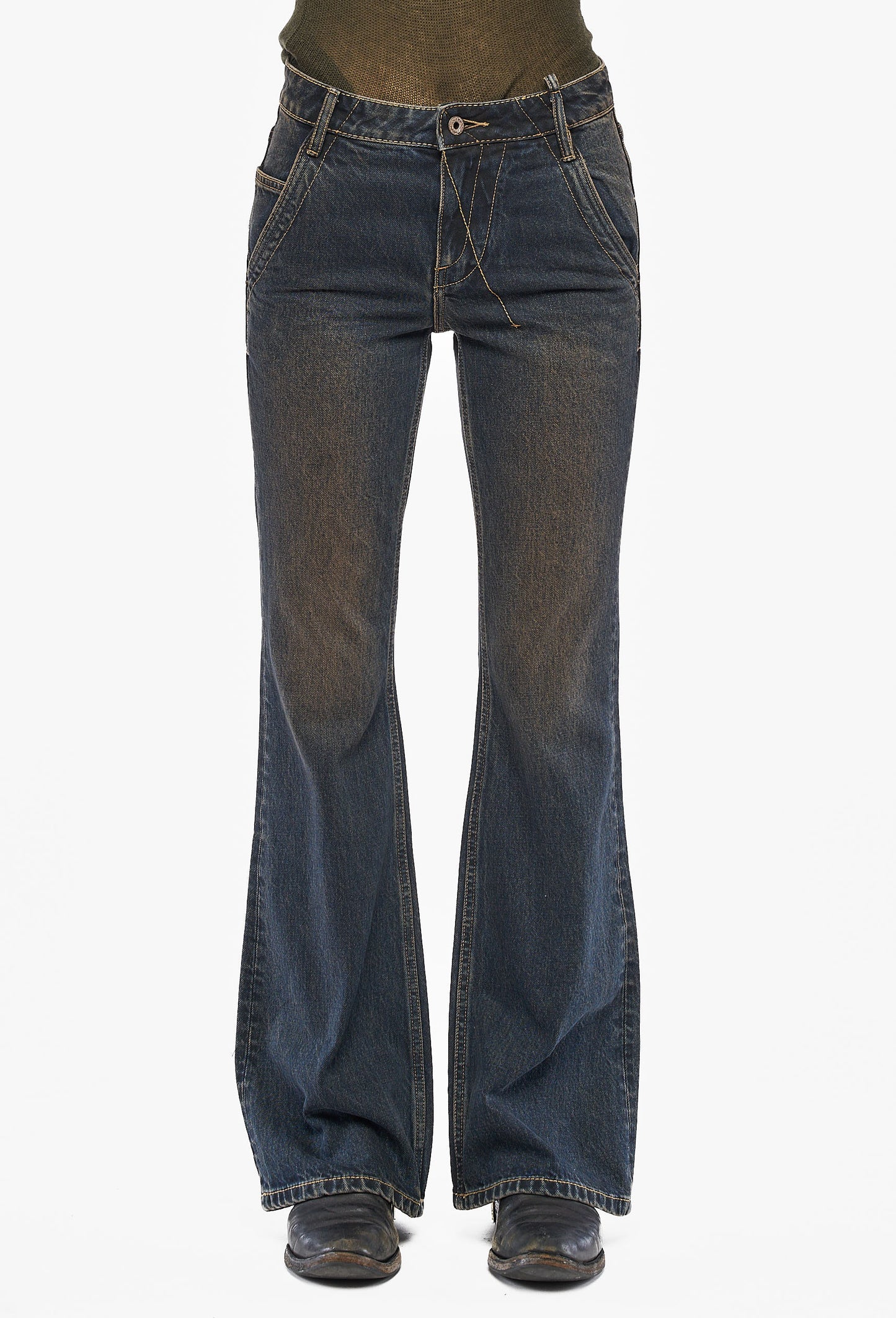 Black Basic 3 Slim Dirty Wash Black Jeans