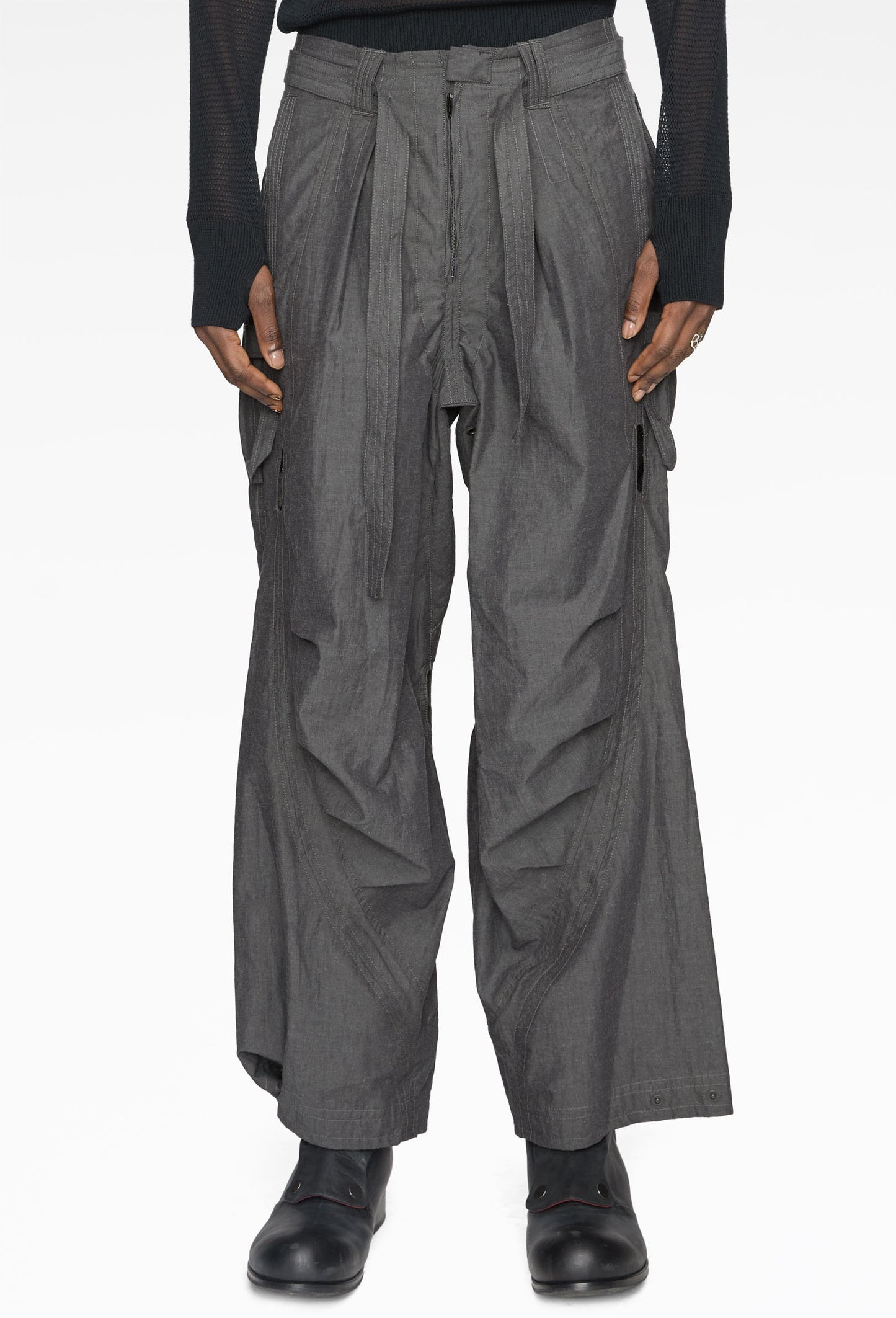 Black Basic Unit 02 Pants (SS26)