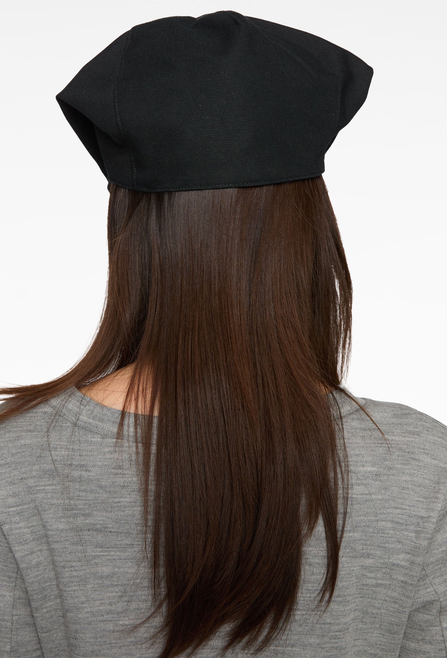 Black Canvas Nun Cap