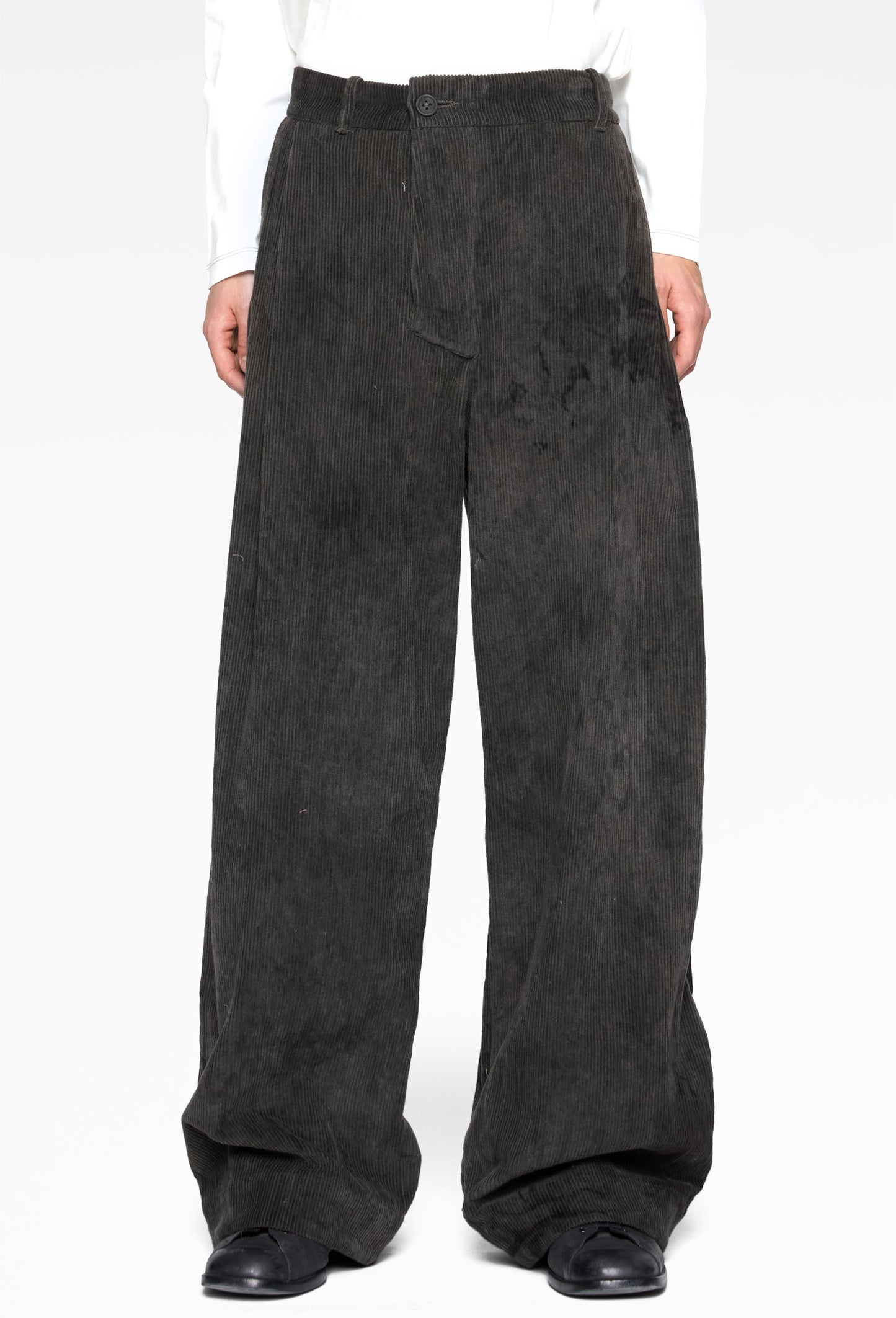 Black Corduroy Tobi Pants