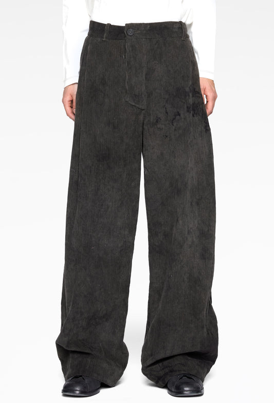 Black Corduroy Tobi Pants