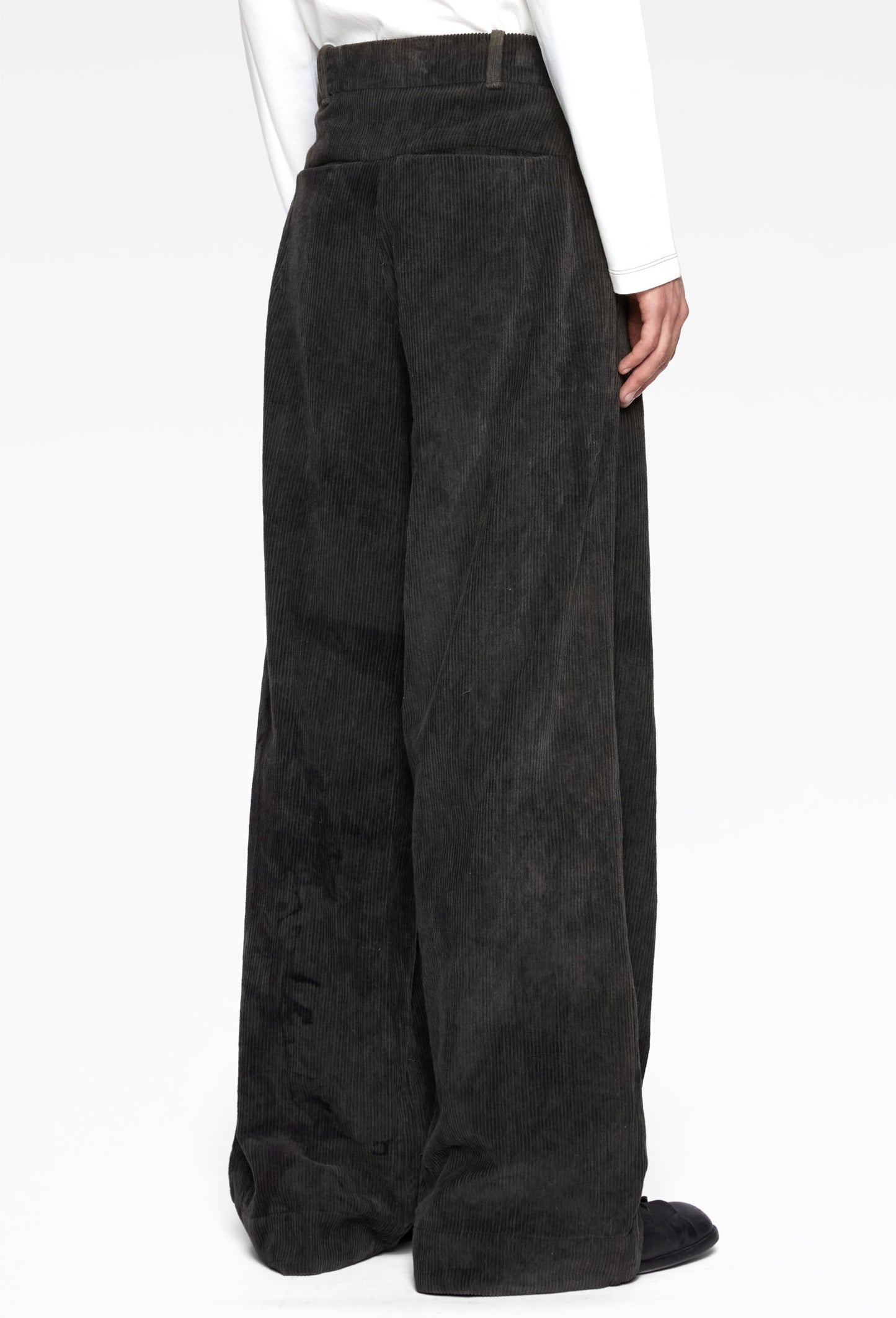 Black Corduroy Tobi Pants