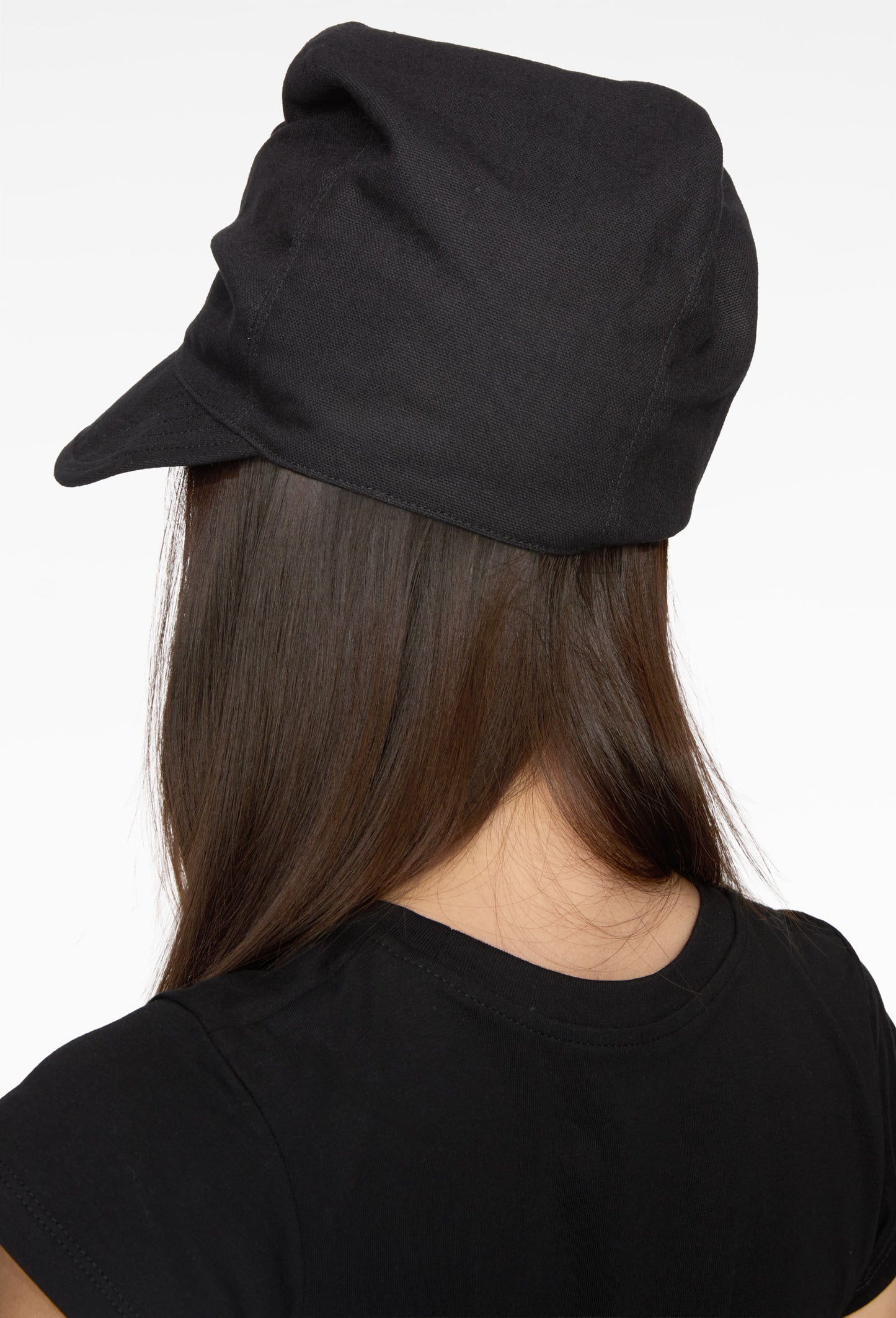 Black Crushed Cap
