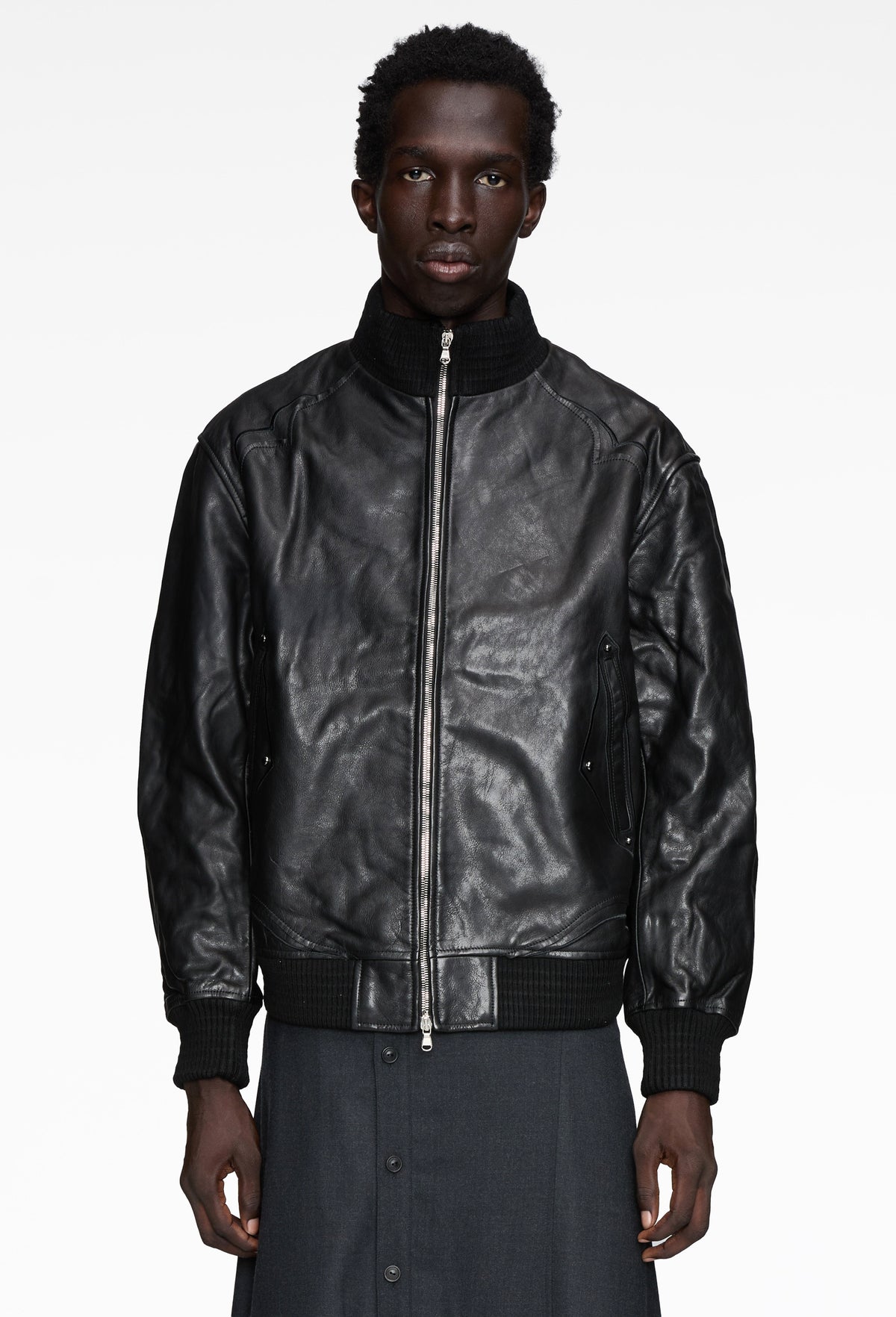 Black Deck Zip Jacket