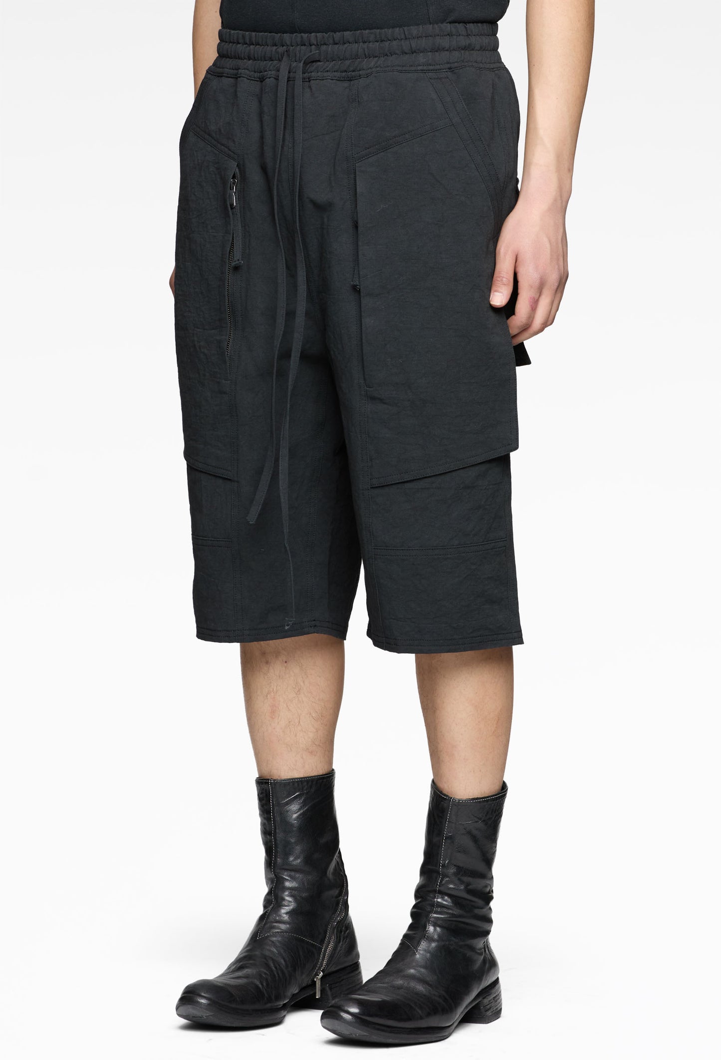 Black Fatigue Shorts