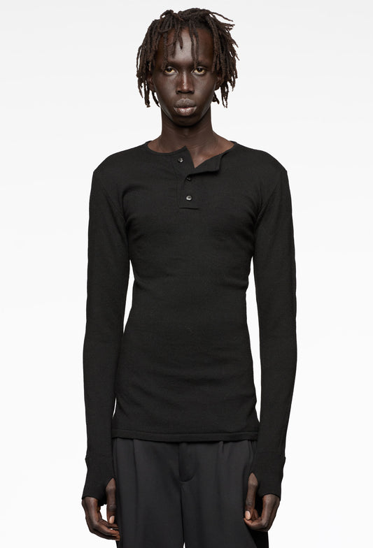Black Henley Longsleeve