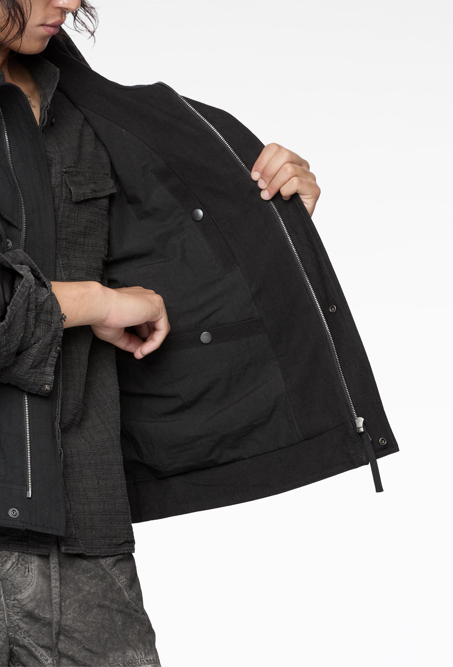 Black Highneck Jacket