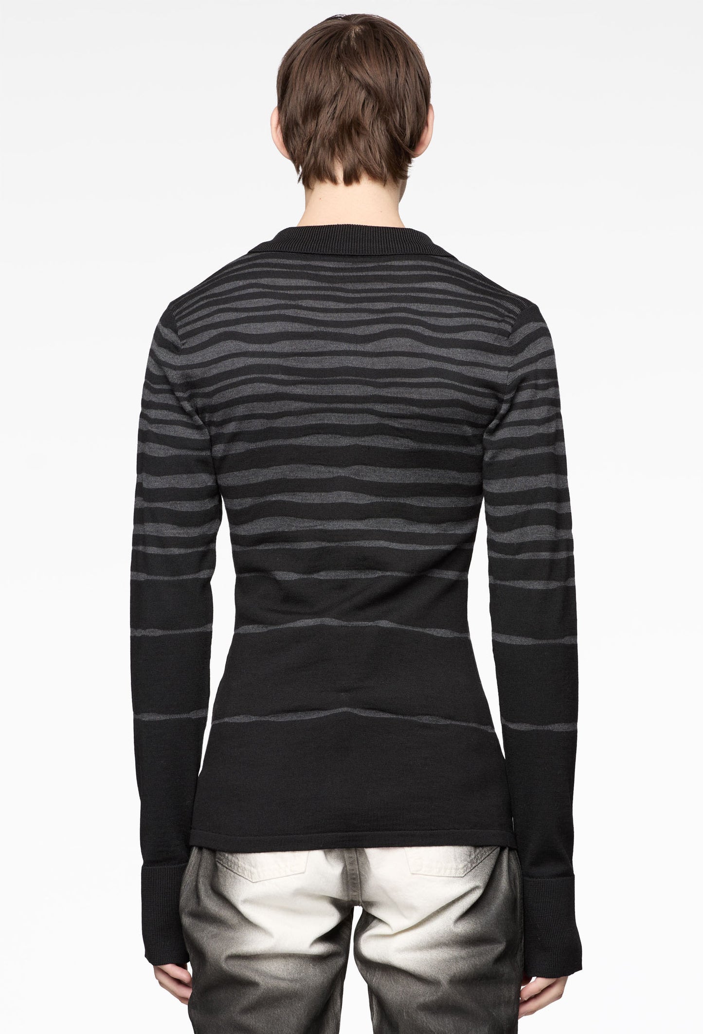 Black Knit Polo