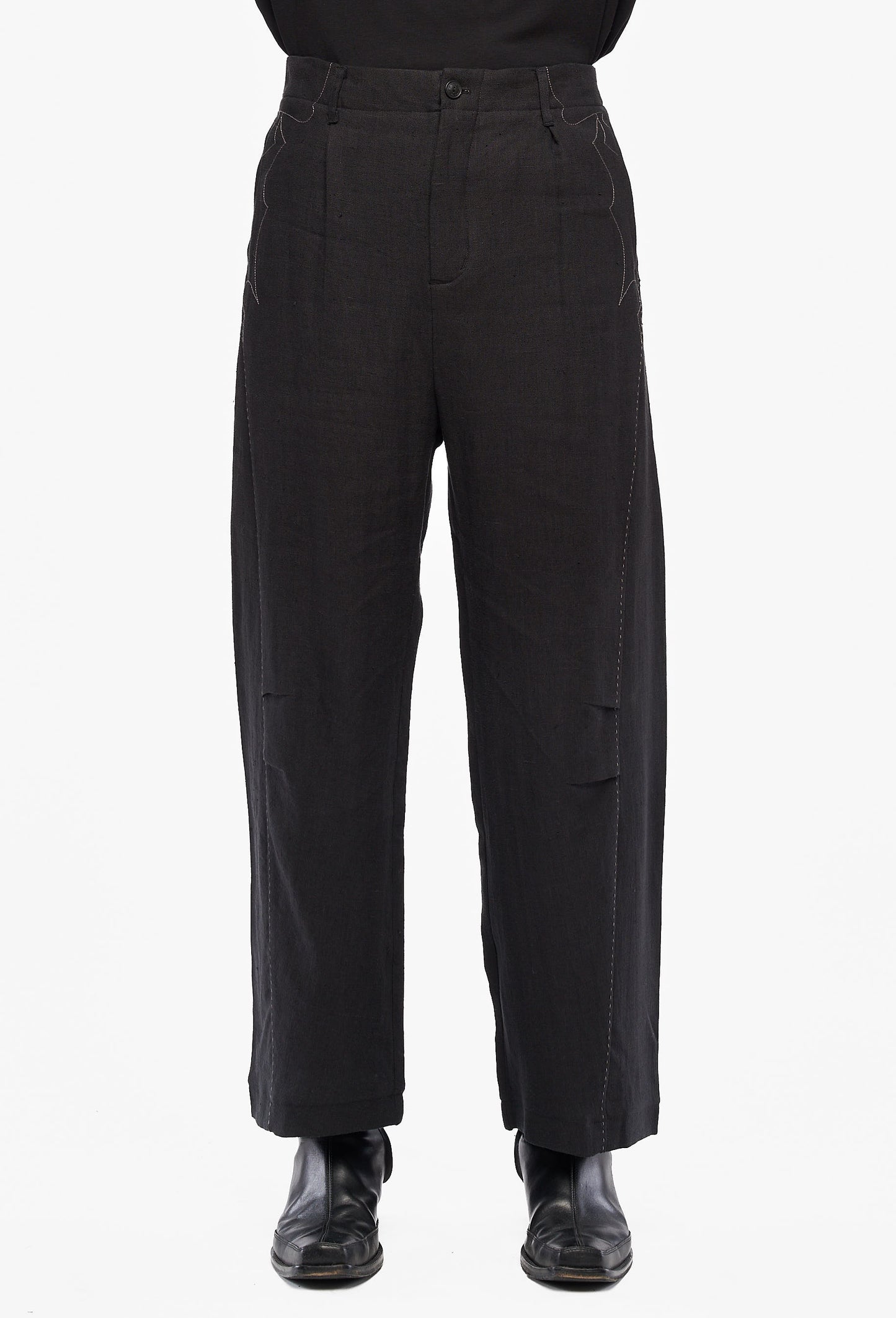 Black Sheer Pants