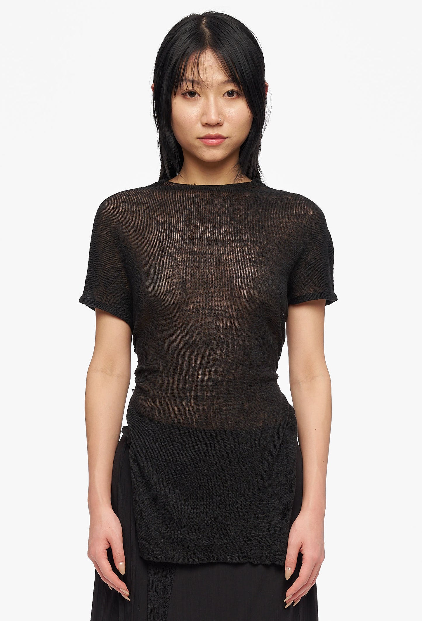 Black Strap Knit