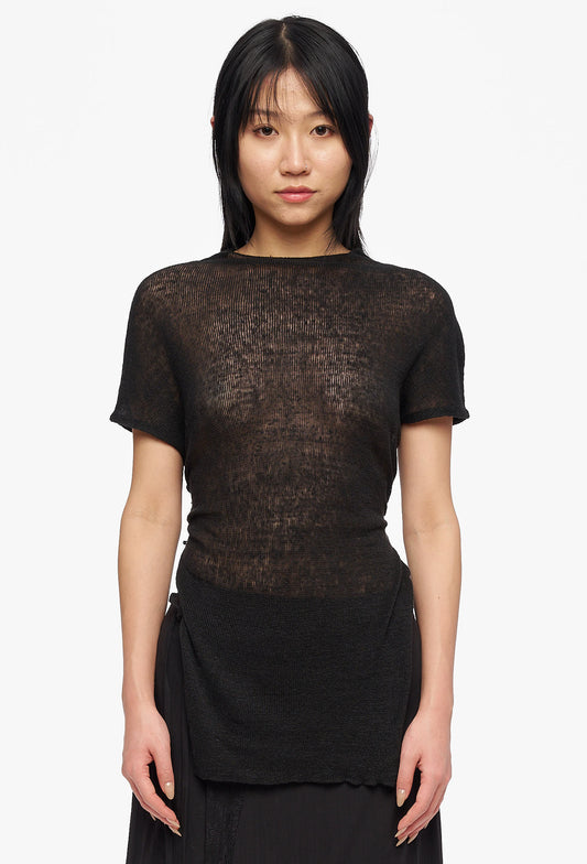 Black Strap Knit