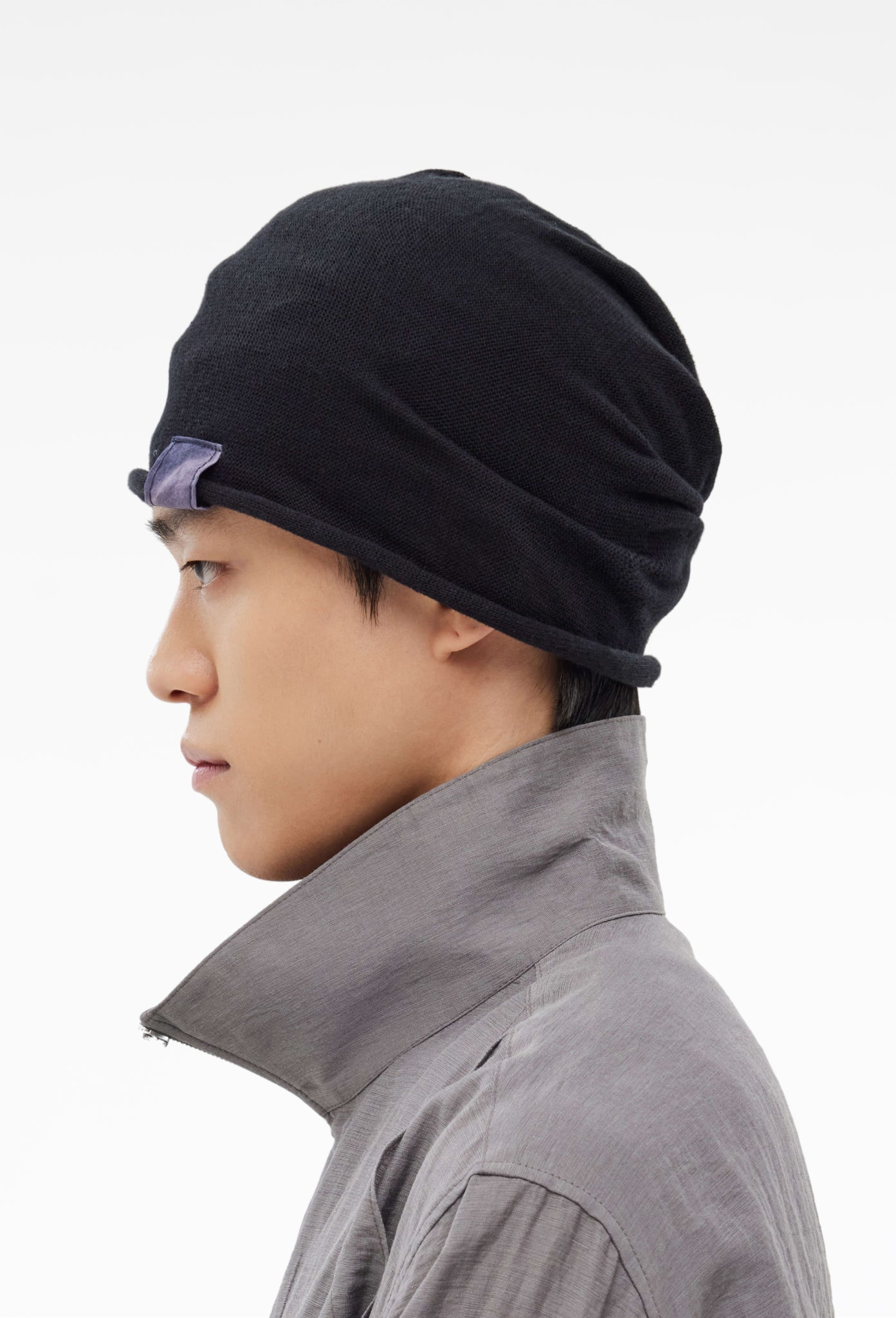Black Sun-Bleached Beanie