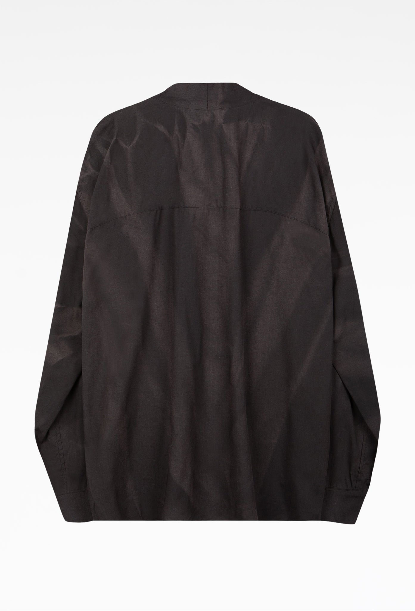 Black Sun-Bleached Draped Shirt