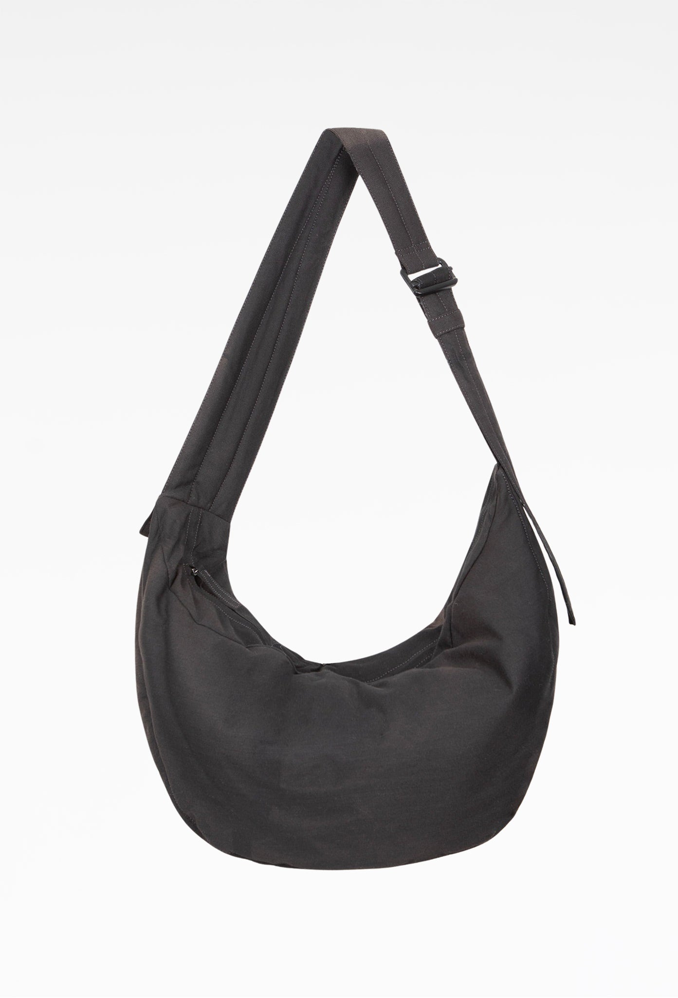 Black Sun-Bleached Draped Shoulder Bag