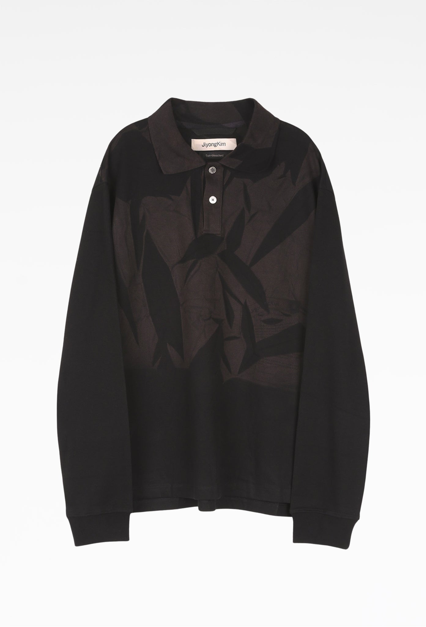 Black Sun-Bleached Pack Polo T-Shirt (Long)