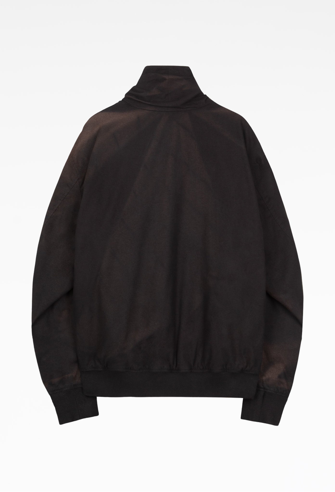 Black Sun-Bleached Shawl Collar Jacket