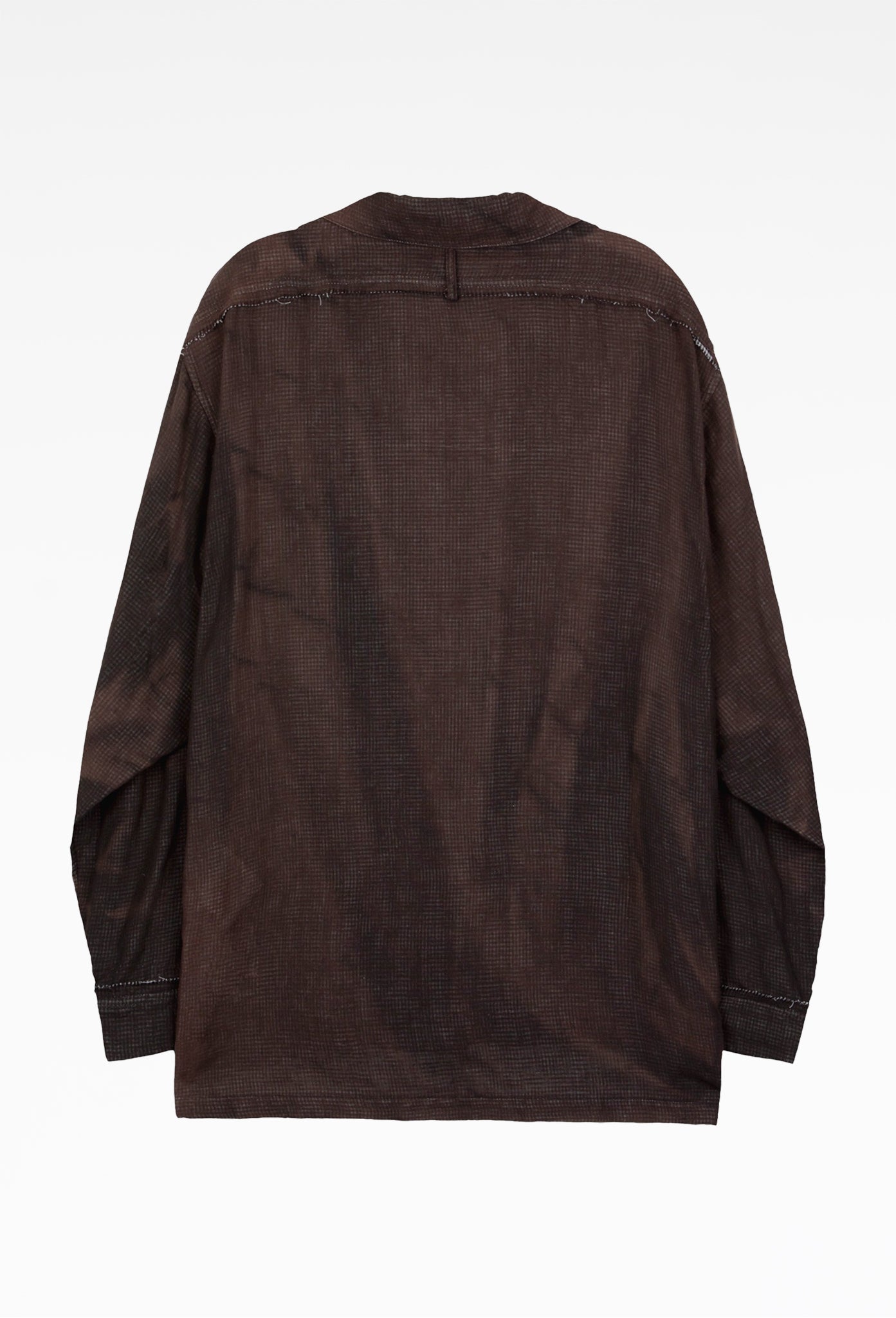 Black Sun-Bleached Strap Detailed Shirt