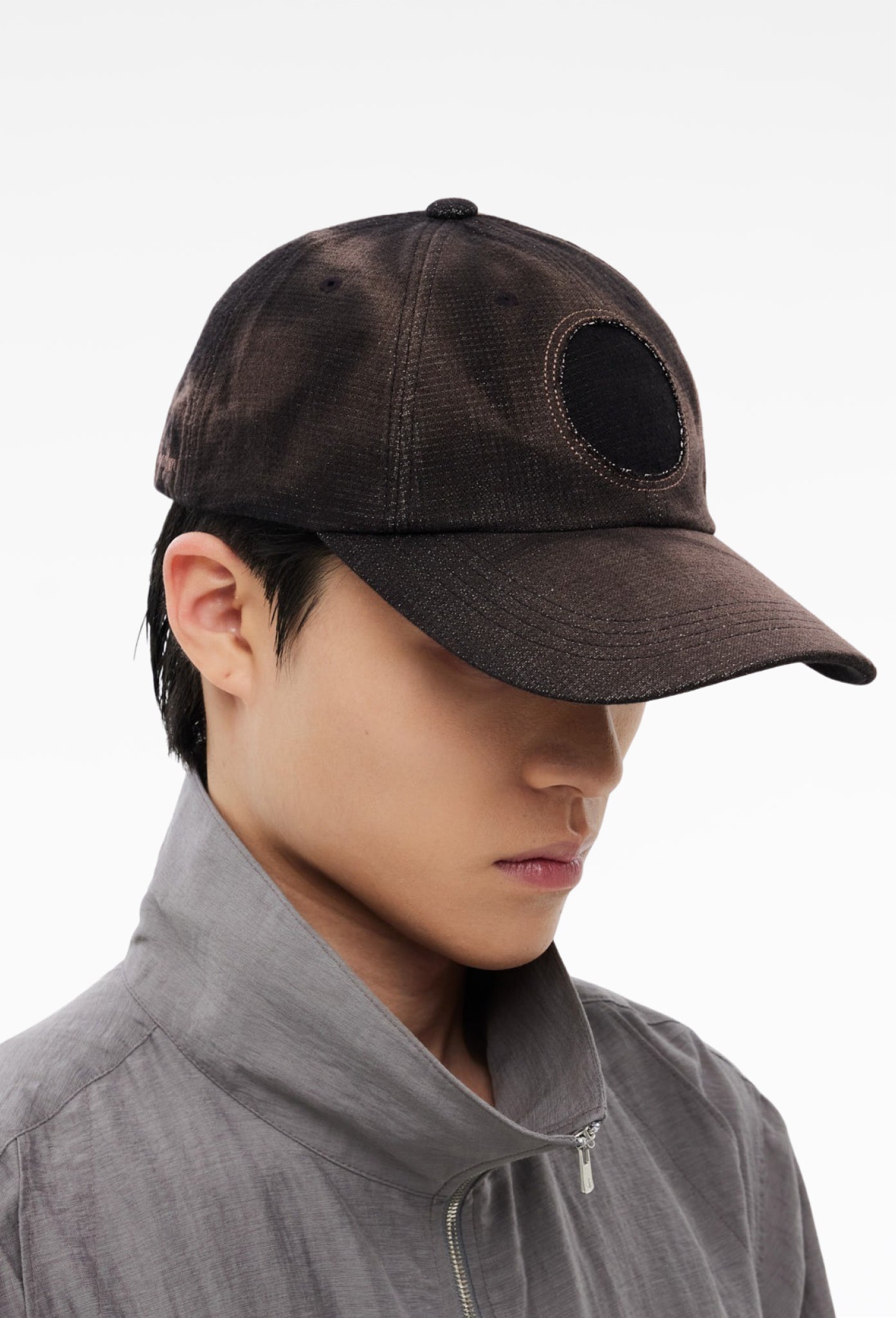 Black Sun-Bleached Sun Cap