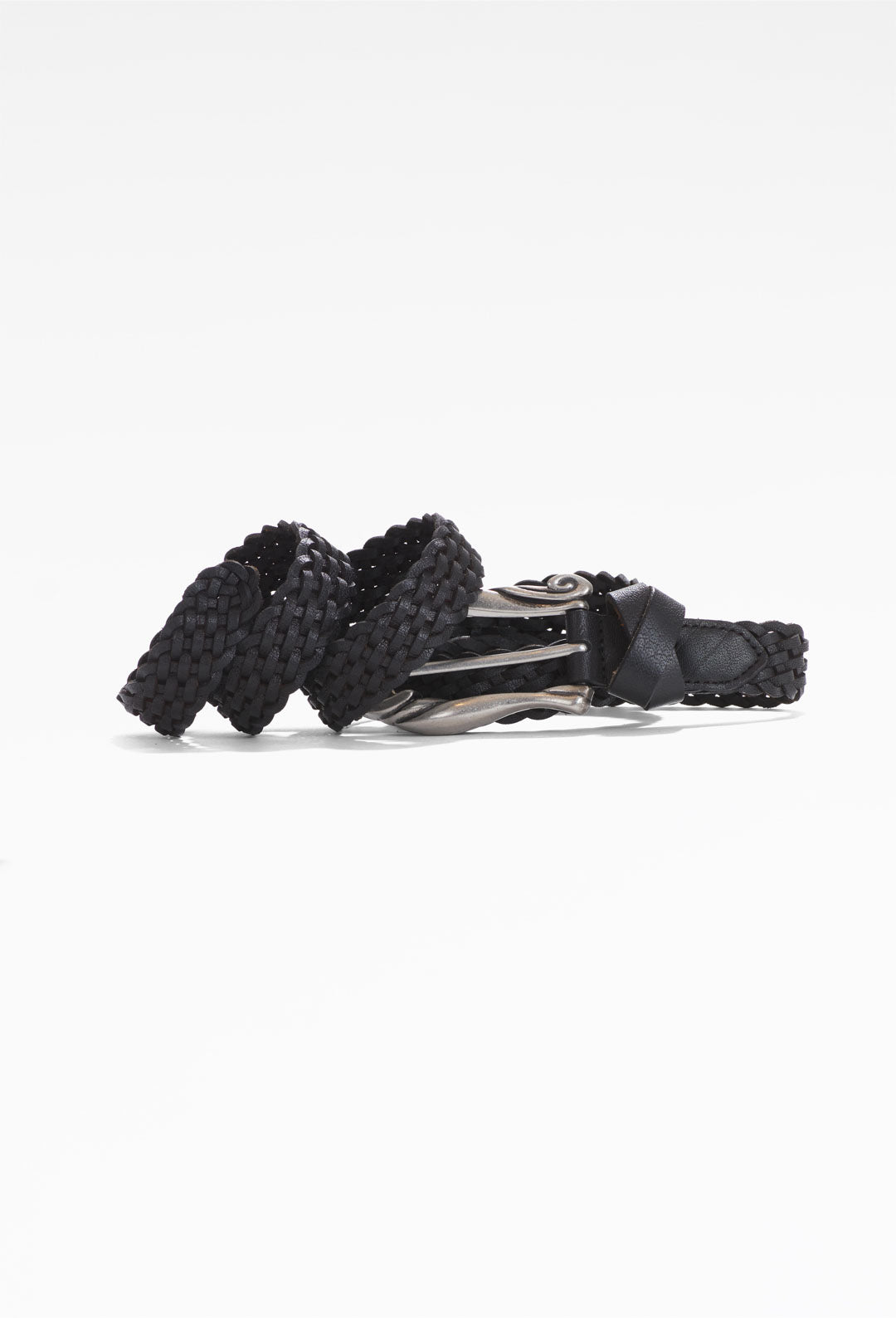 Black Twisted Hardware Belt