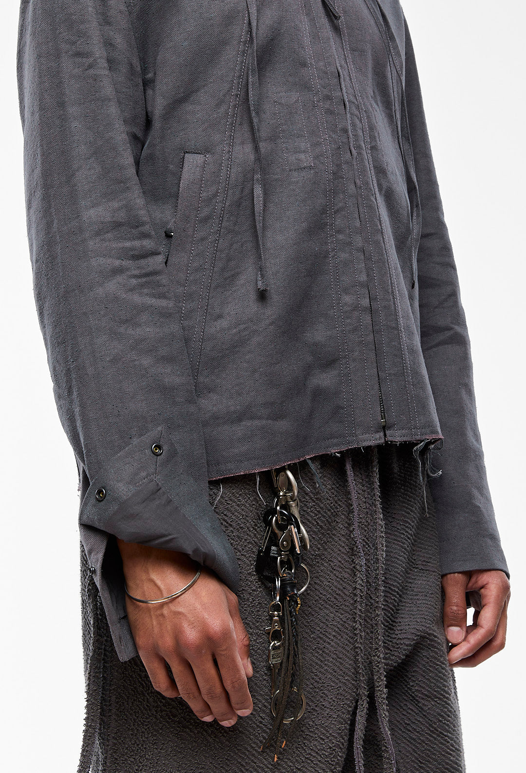 Rat Grey Hooded Jacket