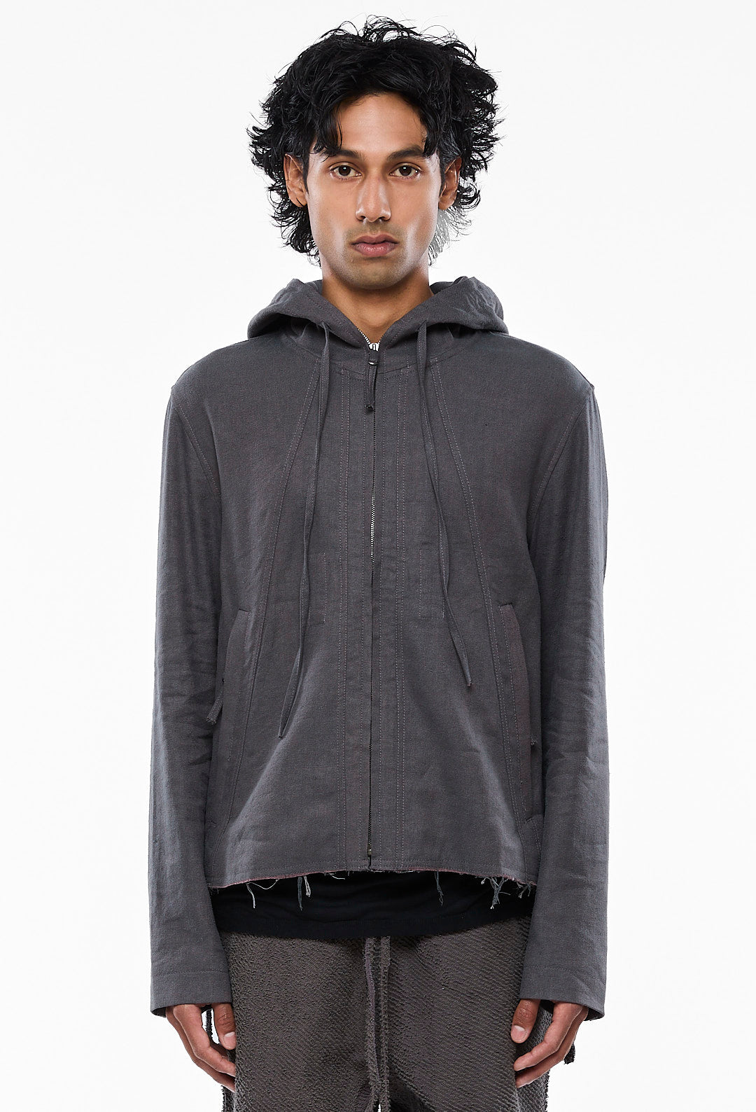 Rat Grey Hooded Jacket