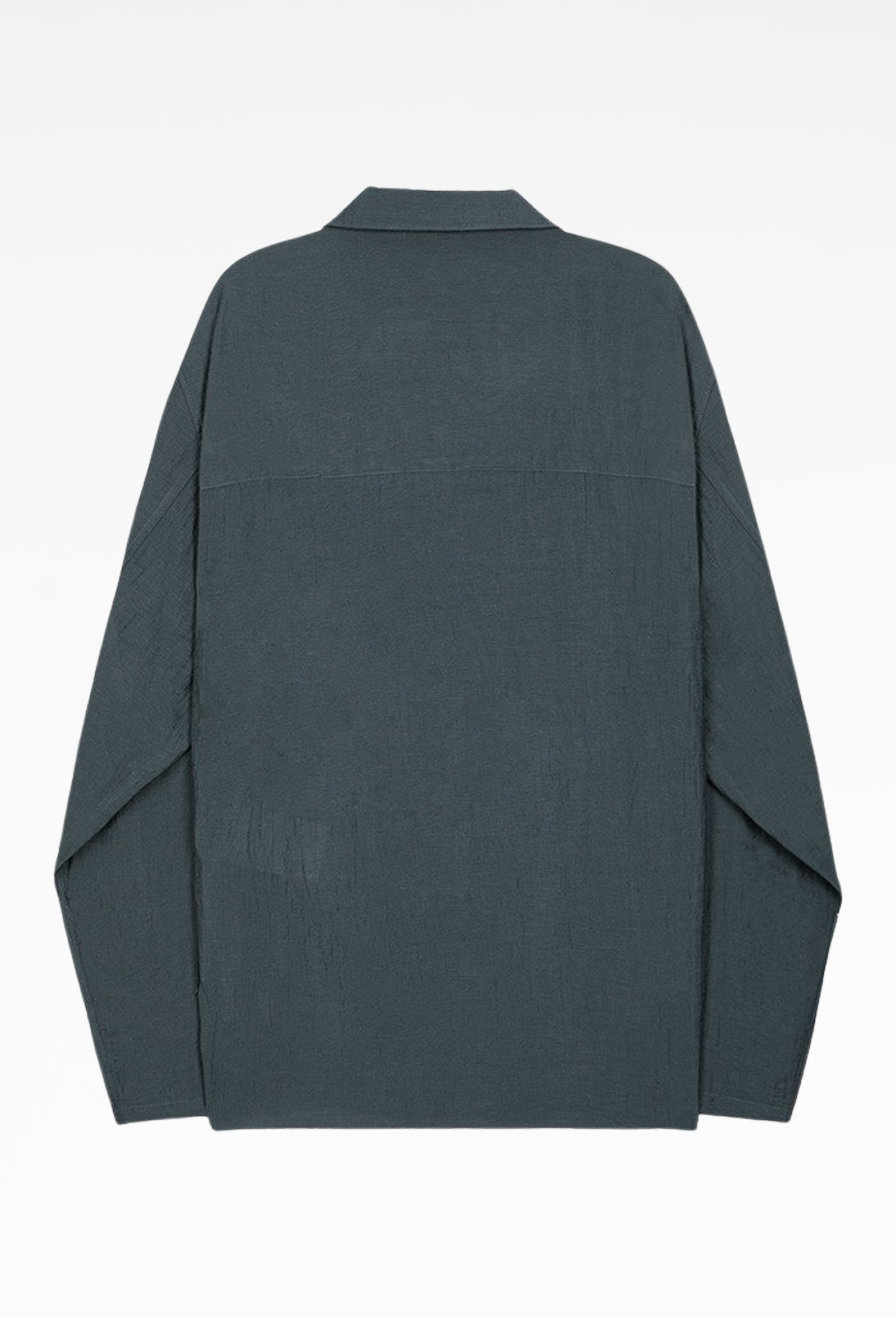 Blue Layered Zip-Up Shirt