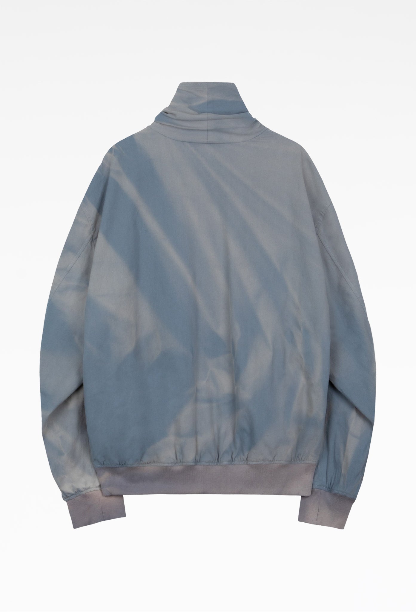 Blue Sun-Bleached Shawl Collar Jacket