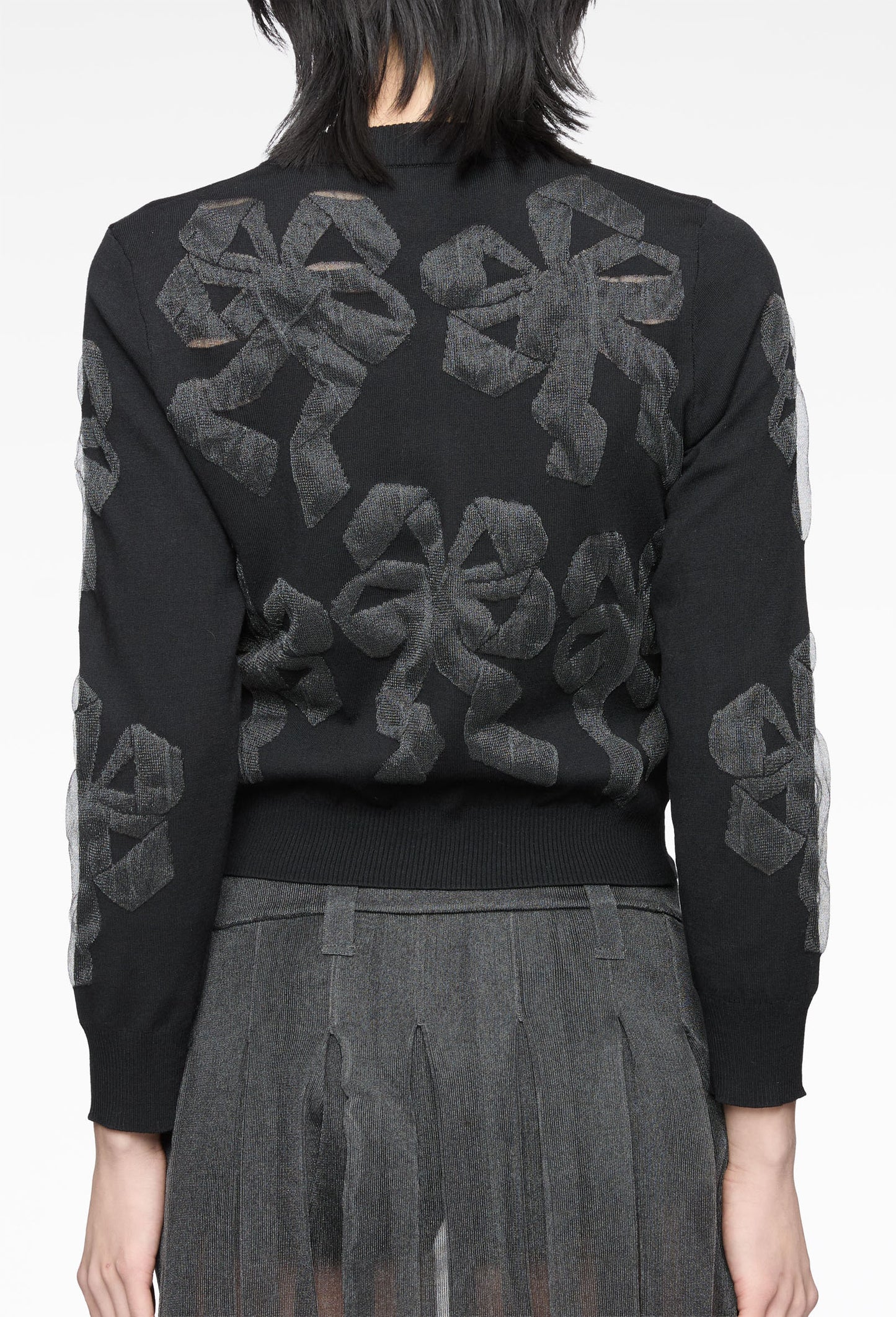 Bow Bubble Gum Knit Cardigan