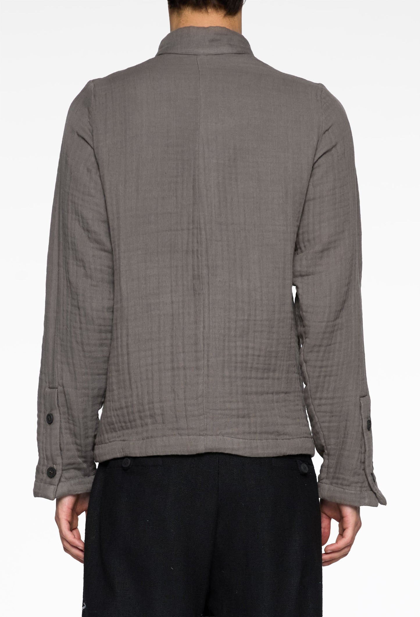 Brown Cotton Foil Shirt