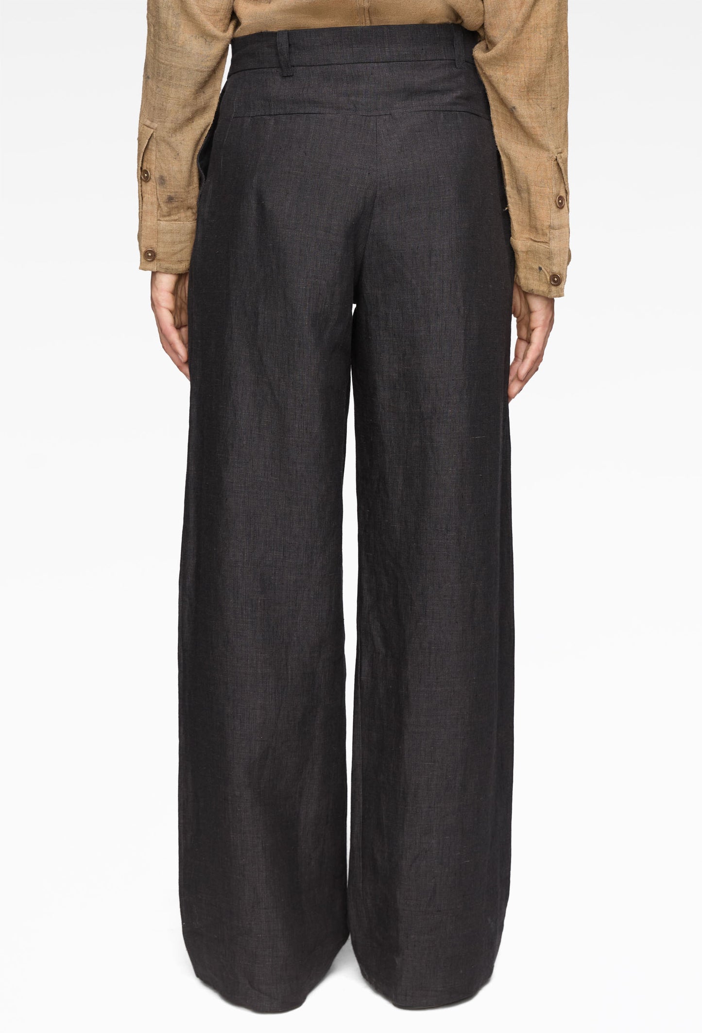 Houndstooth Linen Tobi Pants
