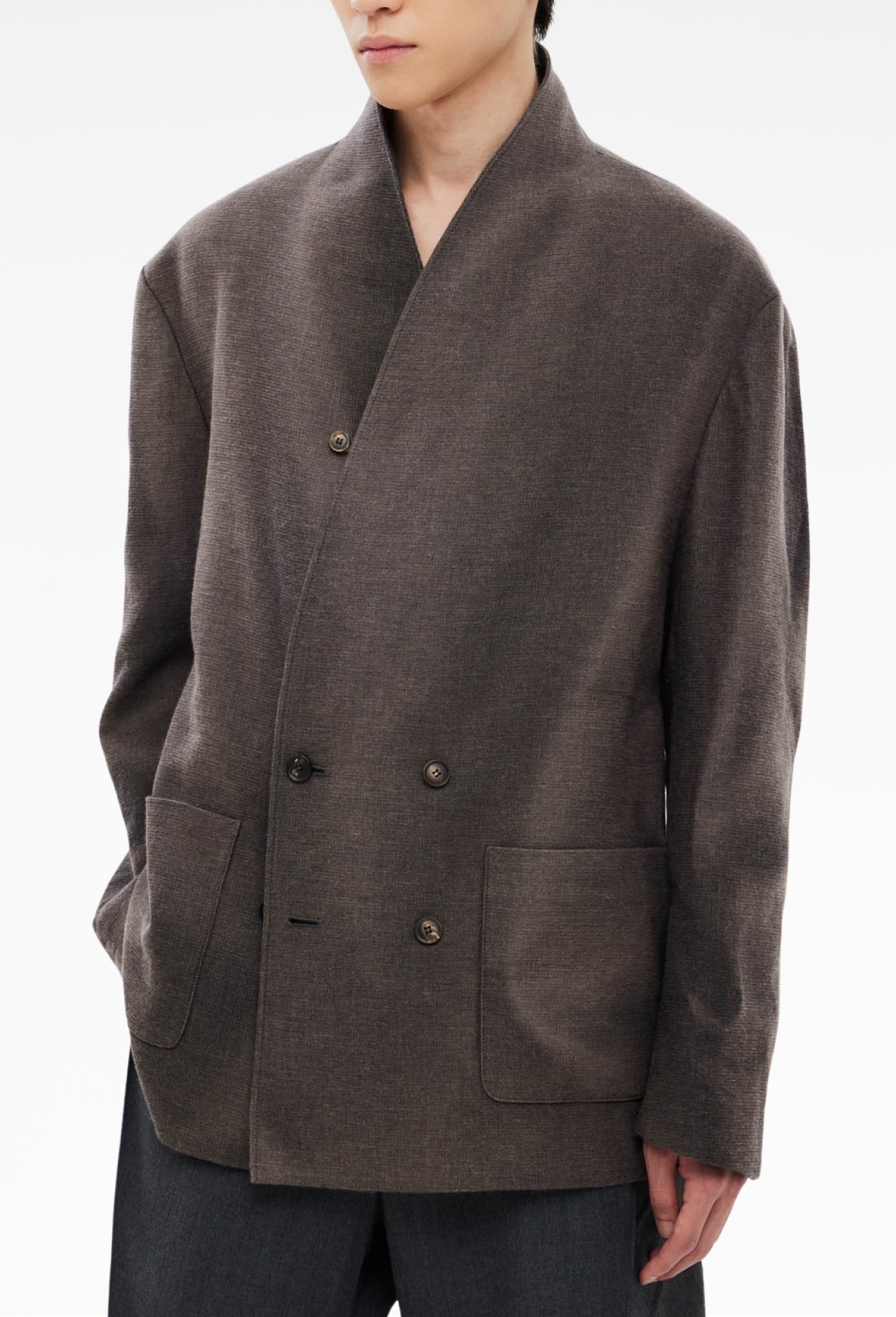 Brown Sun-Bleached Tailored Jacket