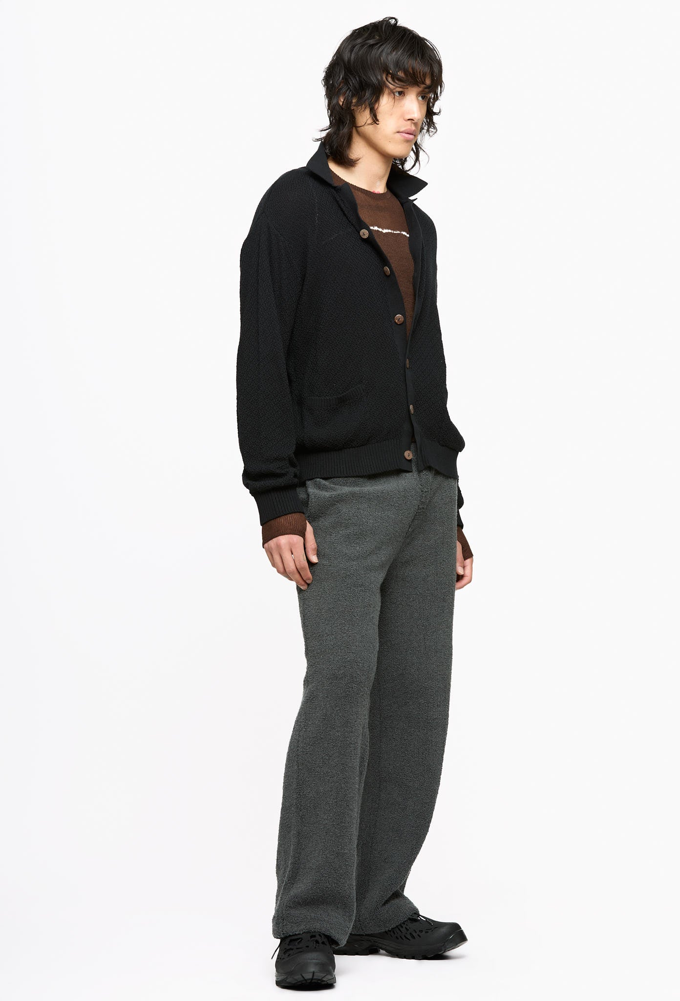 Burnt Grey Towel Pants