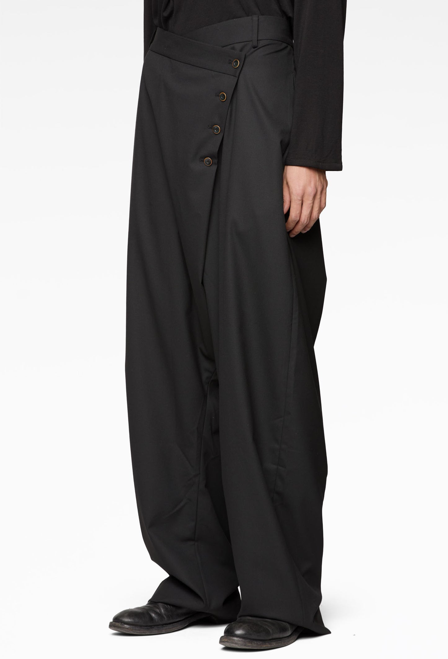 Buttoned Sarrouel Trousers