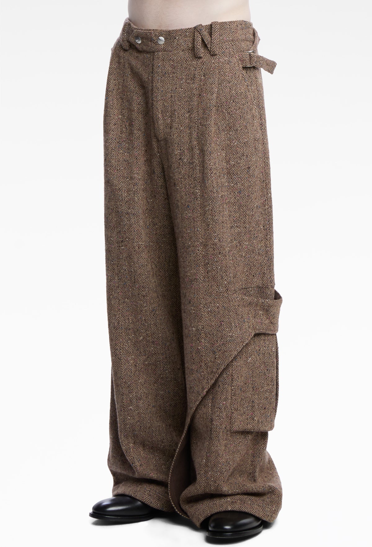 Candy Khaki Draped Slide Cargo