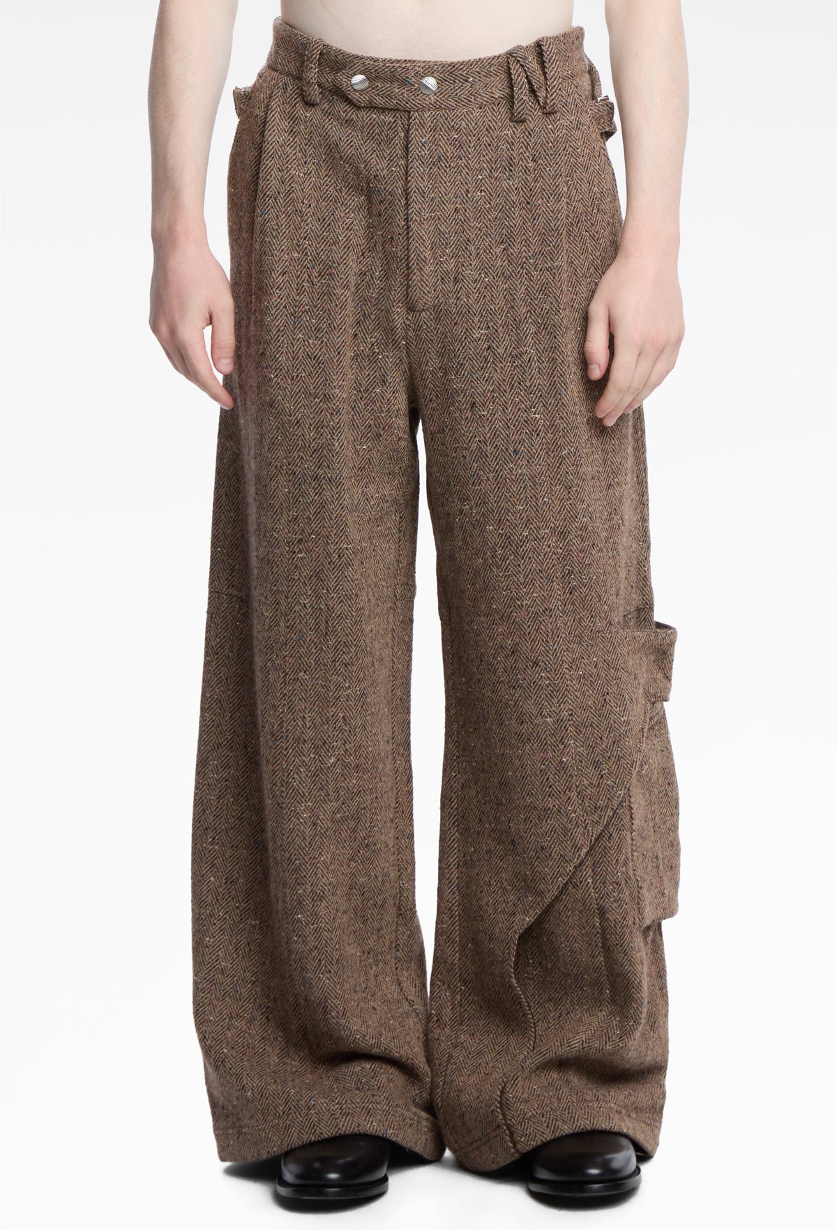 Candy Khaki Draped Slide Cargo
