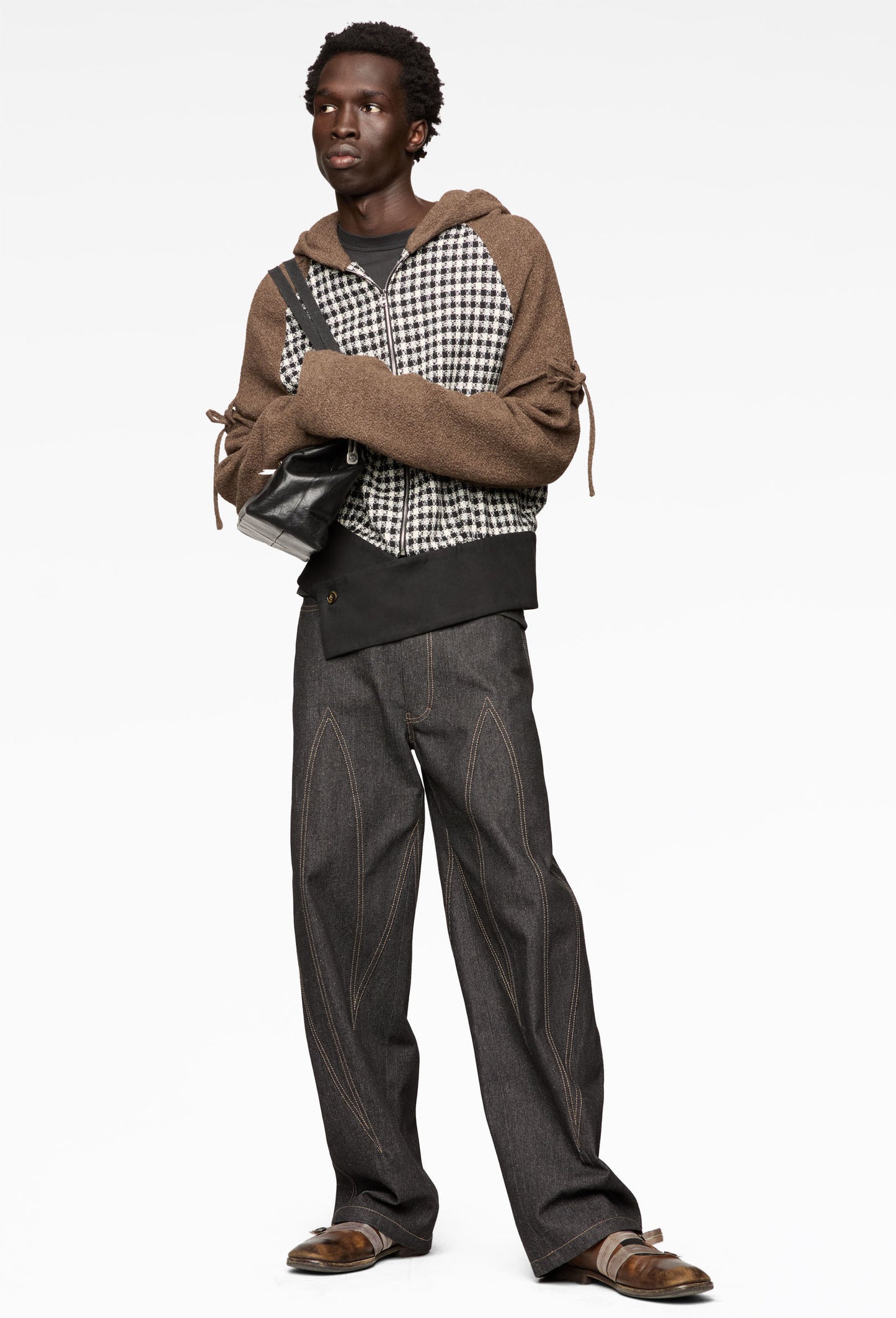 Charcoal-Denim Spiky Jeans (FW25)