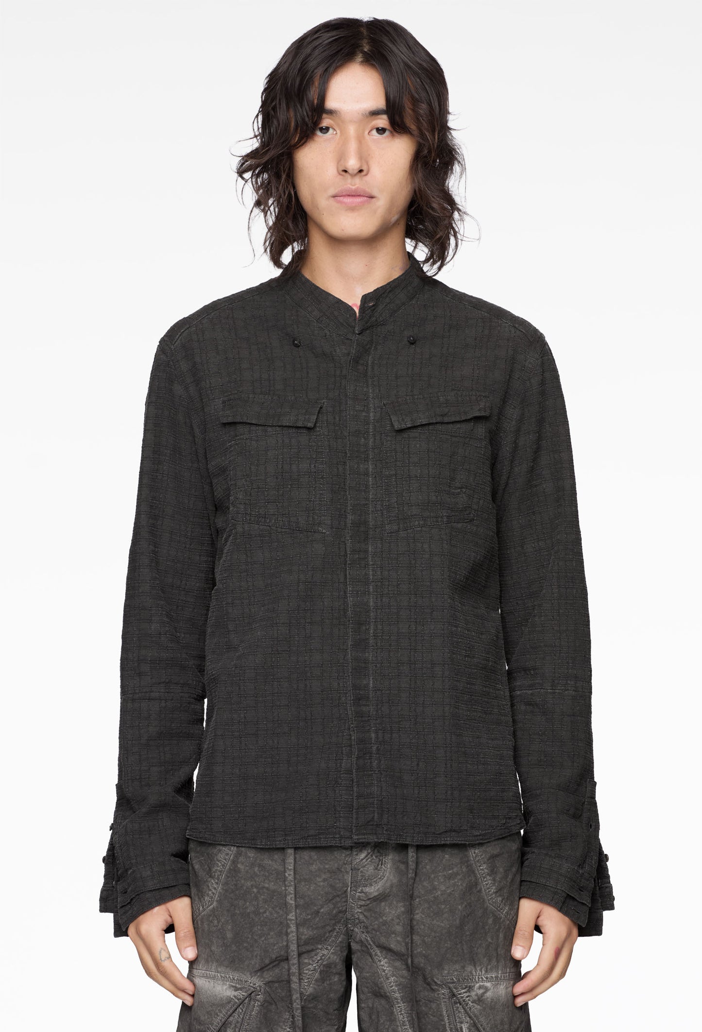 Charcoal Ink Double Sleeve Field Shirt