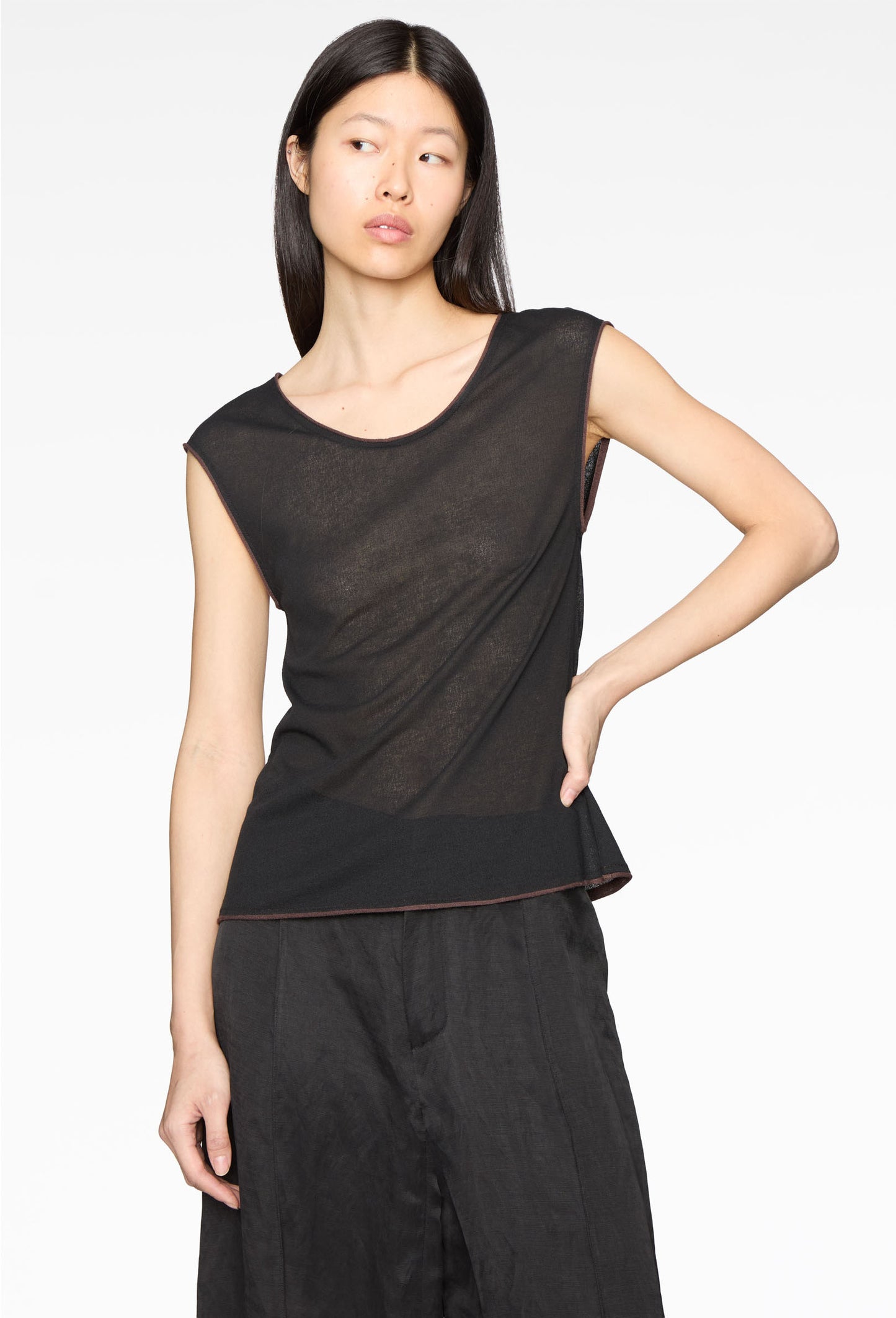 Charcoal Yora Top